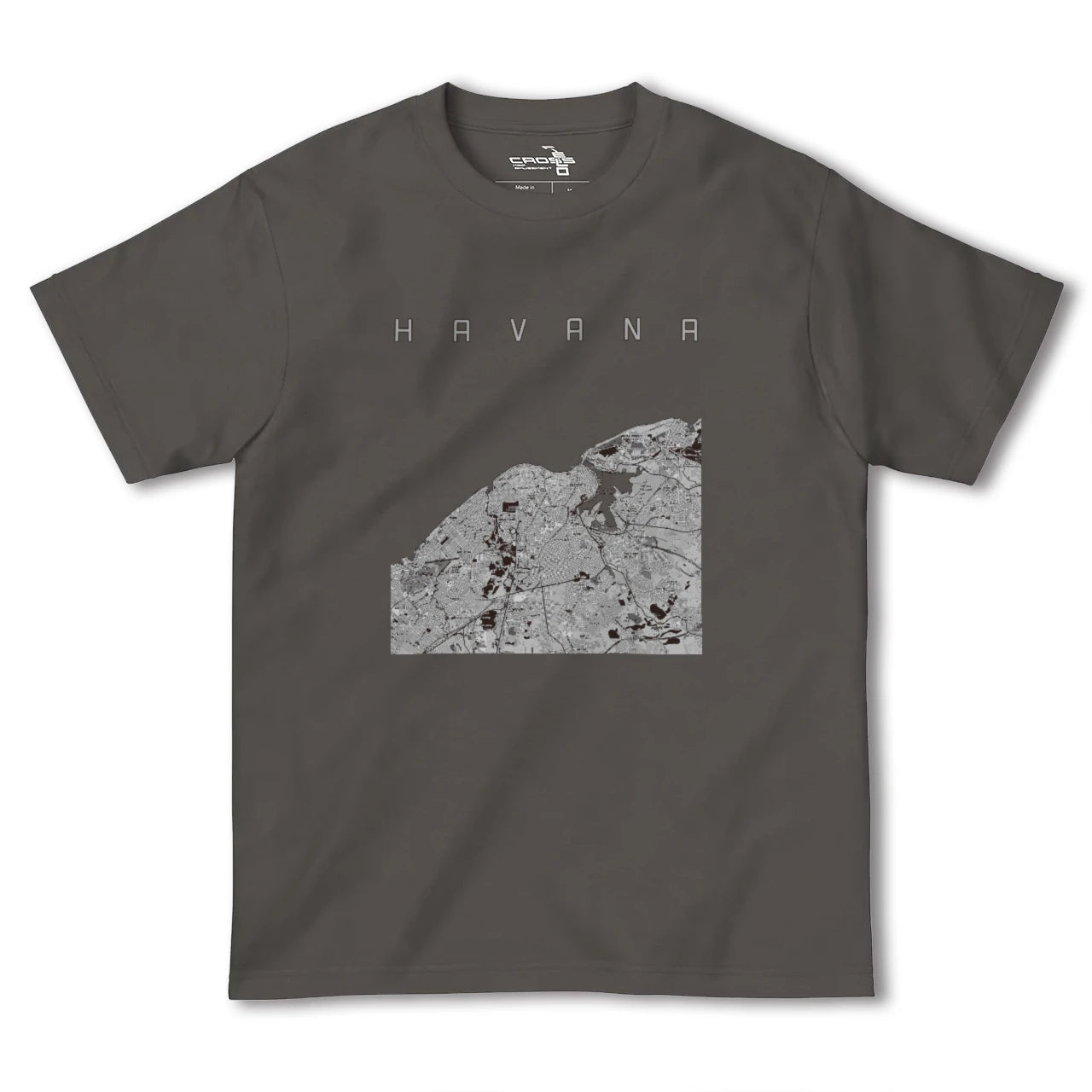 【ハバナ(キューバ)】地図柄ヘビーウェイトTシャツ