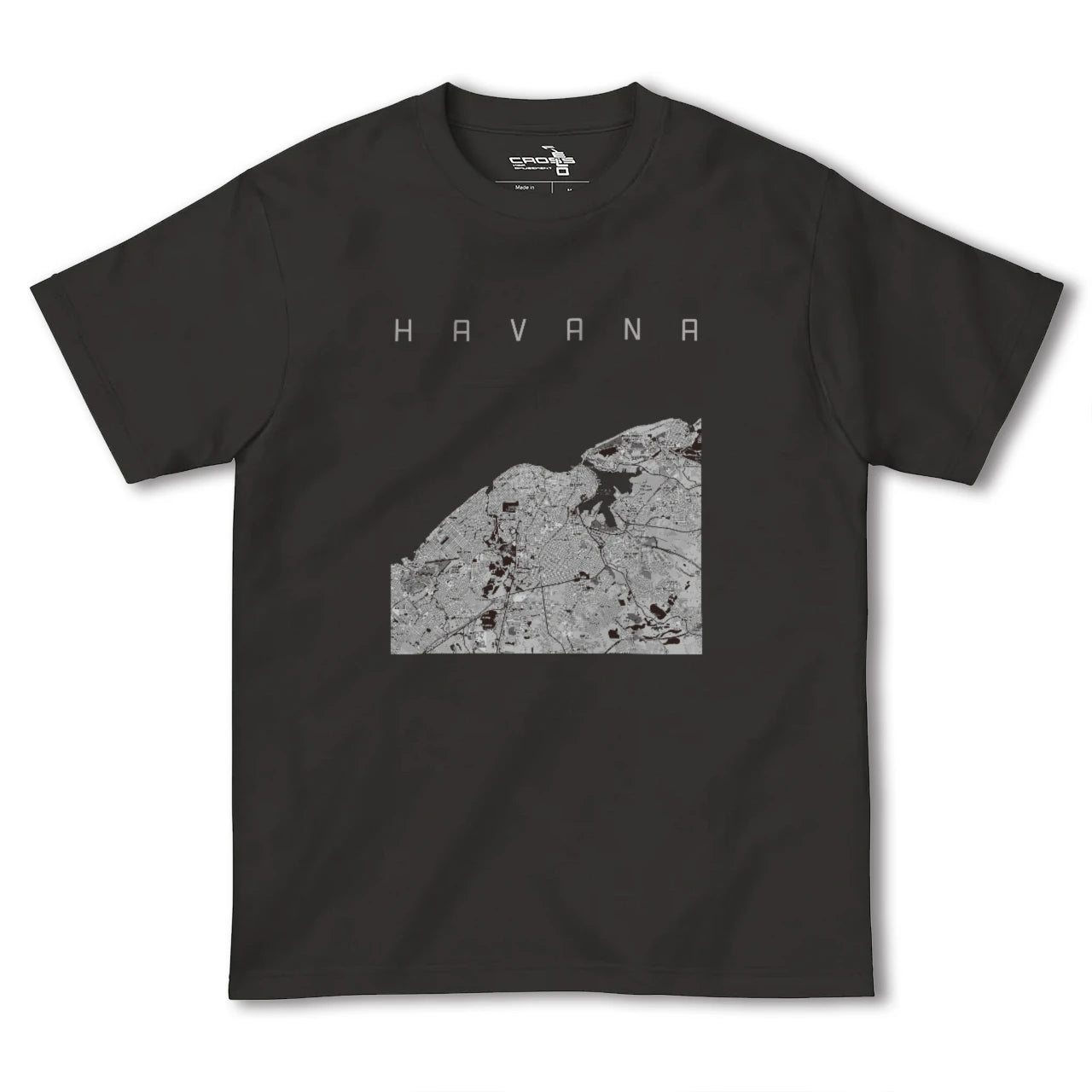 【ハバナ(キューバ)】地図柄ヘビーウェイトTシャツ