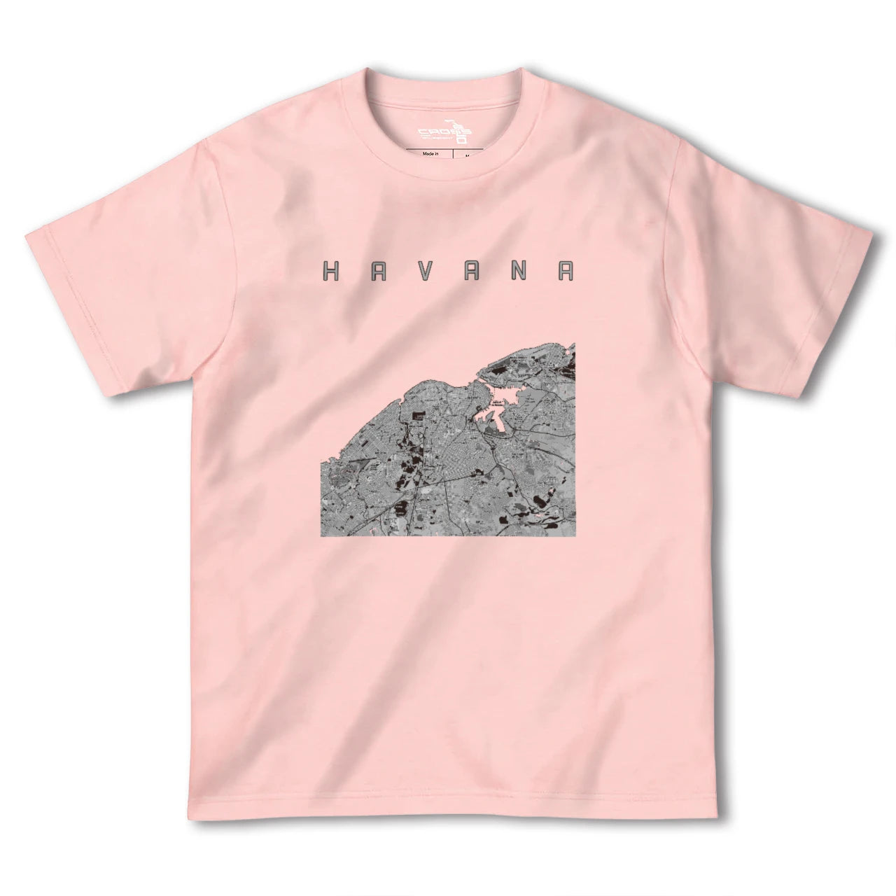 【ハバナ(キューバ)】地図柄ヘビーウェイトTシャツ