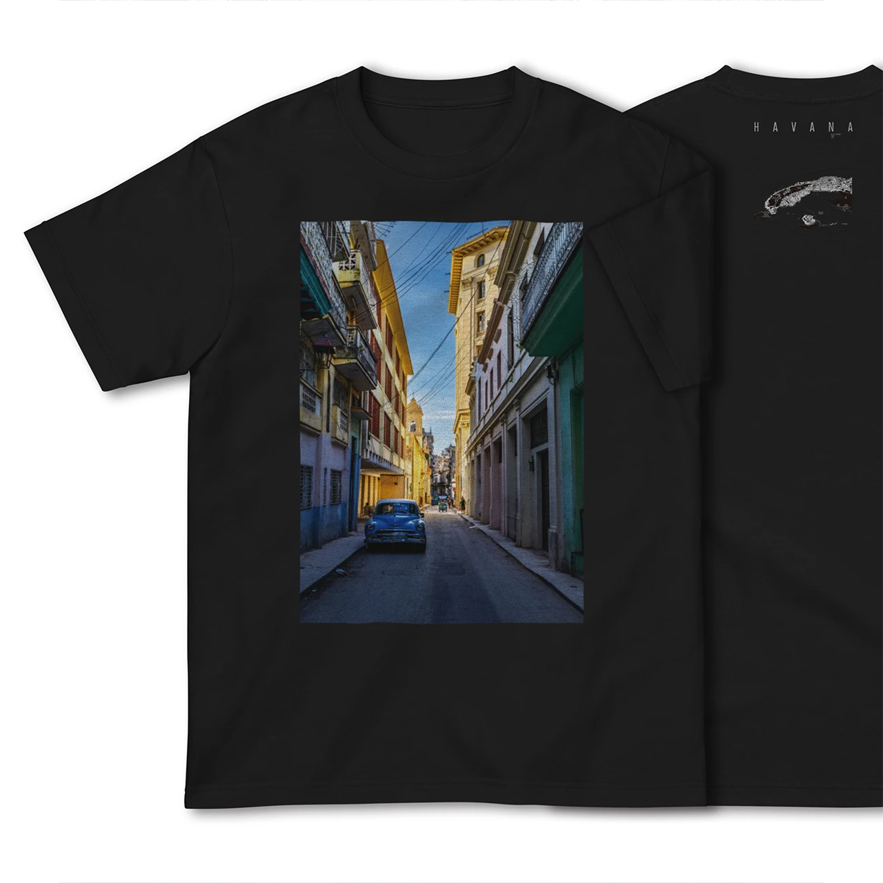 【ハバナ(キューバ)】Map World ハイクオリティTシャツ