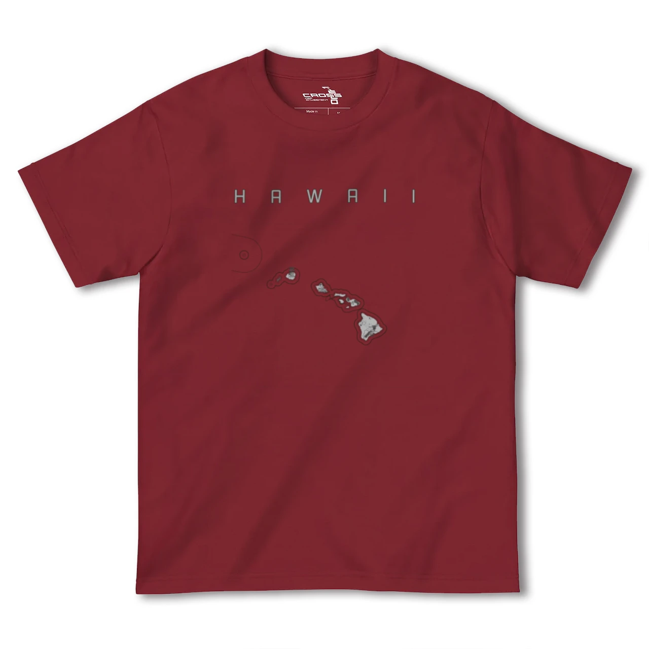 【ハワイ(アメリカ)】地図柄ヘビーウェイトTシャツ