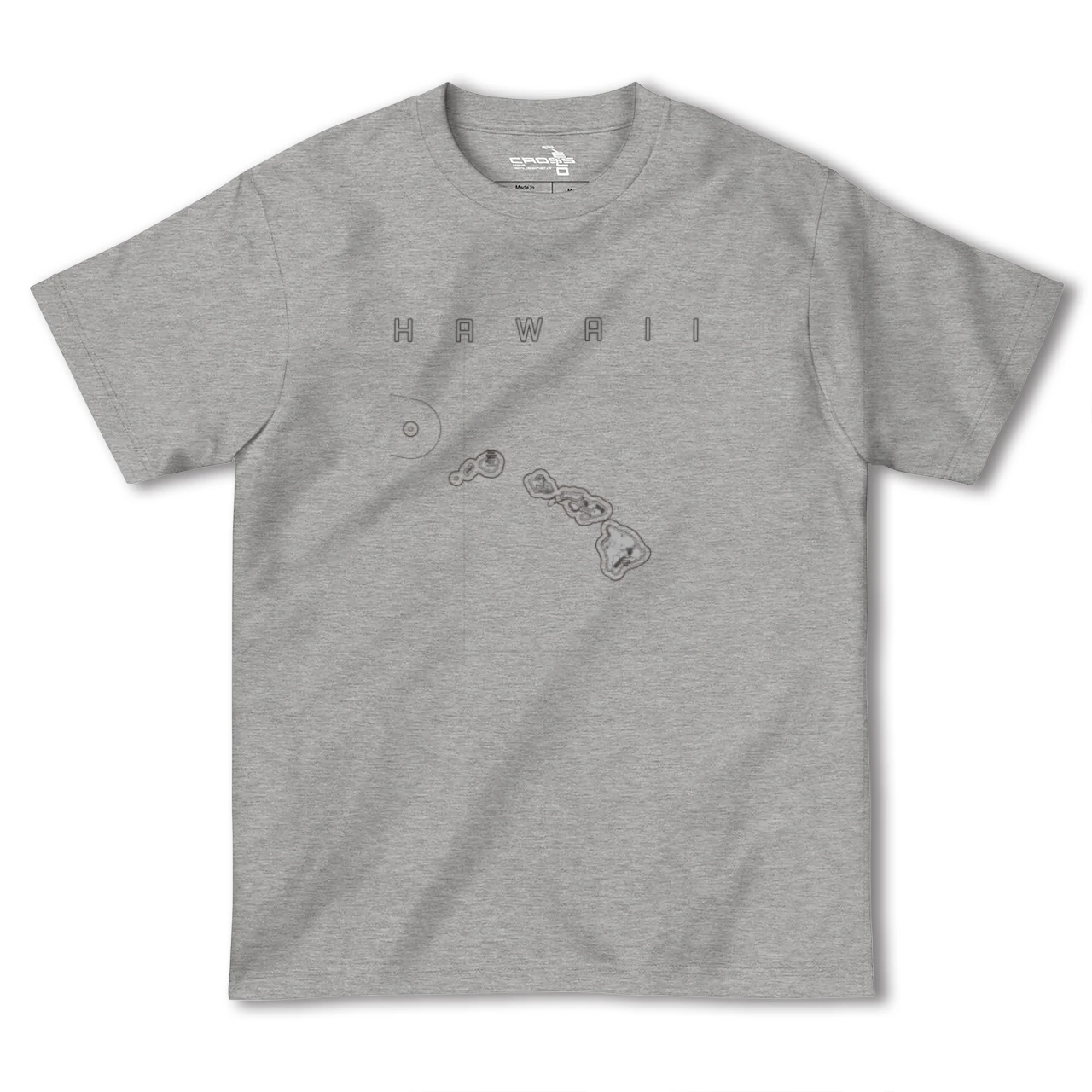 【ハワイ(アメリカ)】地図柄ヘビーウェイトTシャツ