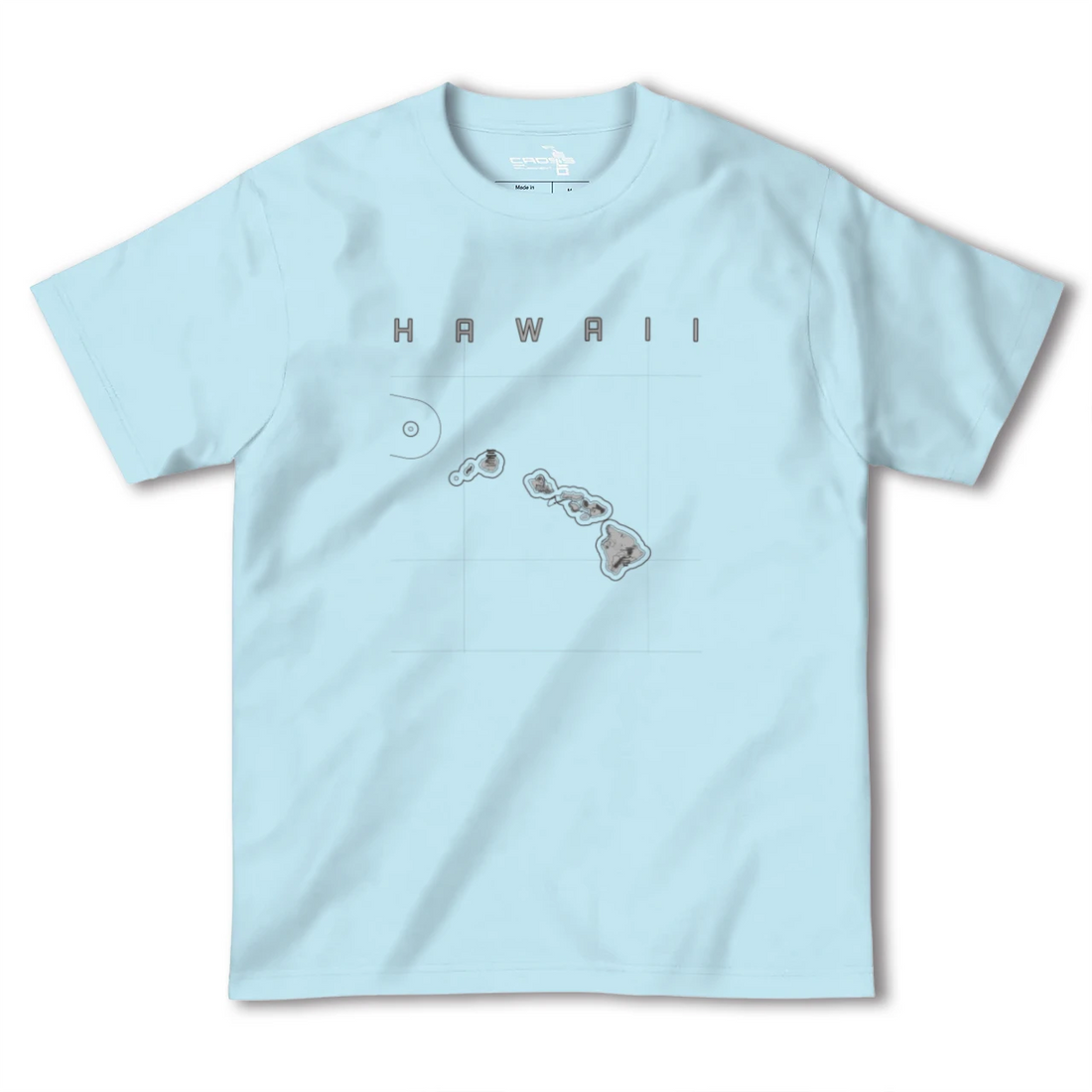 【ハワイ(アメリカ)】地図柄ヘビーウェイトTシャツ