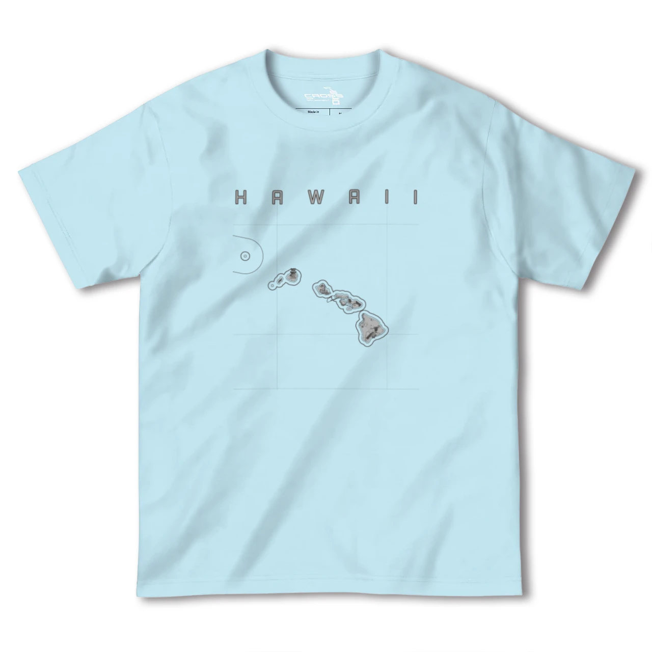 【ハワイ(アメリカ)】地図柄ヘビーウェイトTシャツ