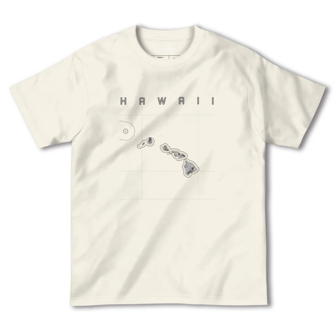 【ハワイ(アメリカ)】地図柄ヘビーウェイトTシャツ