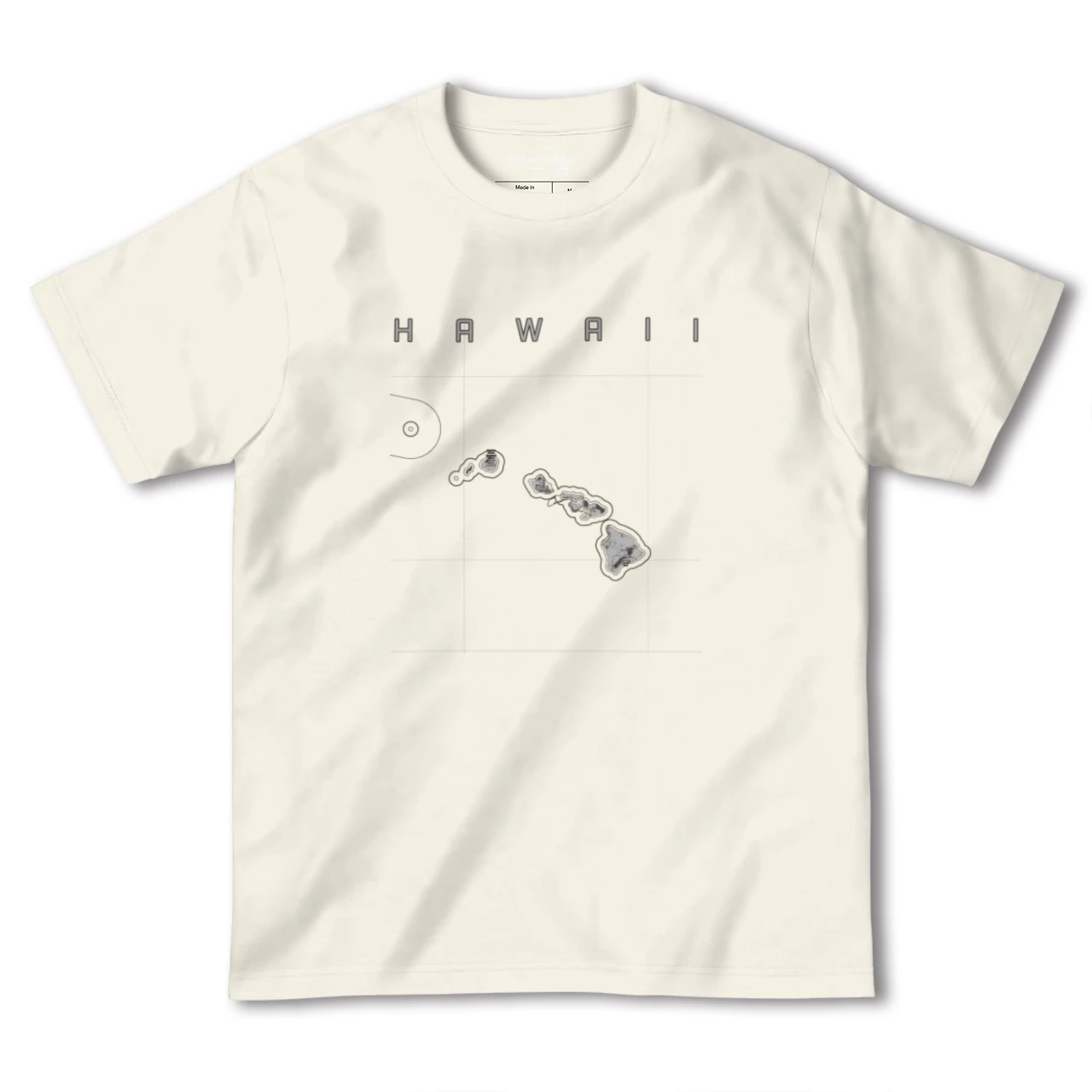 【ハワイ(アメリカ)】地図柄ヘビーウェイトTシャツ