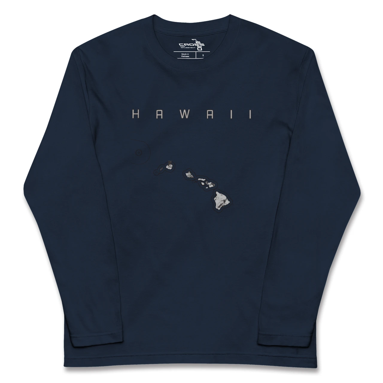【ハワイ(アメリカ)】地図柄ロングスリーブTシャツ