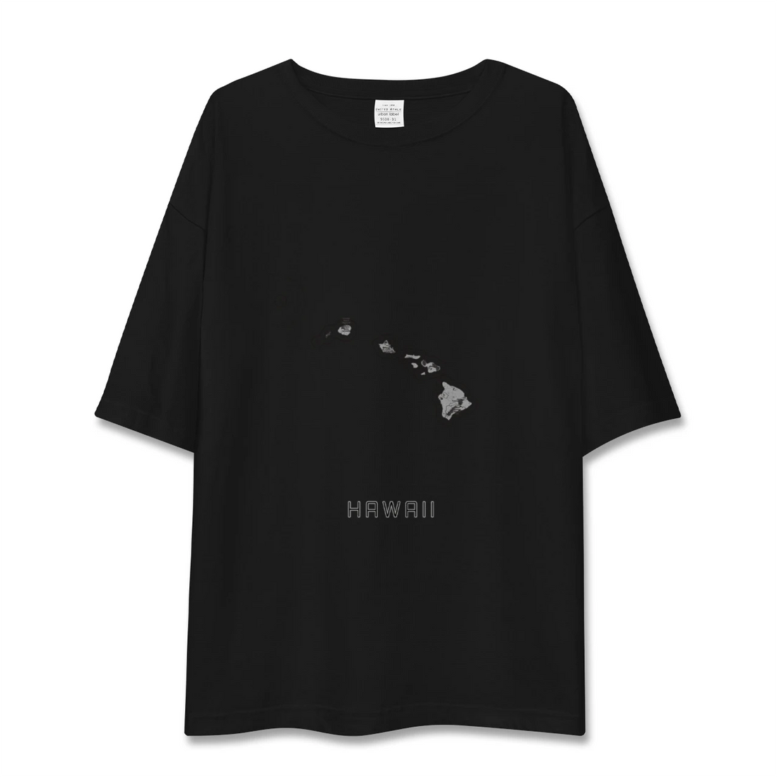 【ハワイ(アメリカ)】地図柄ビッグシルエットTシャツ