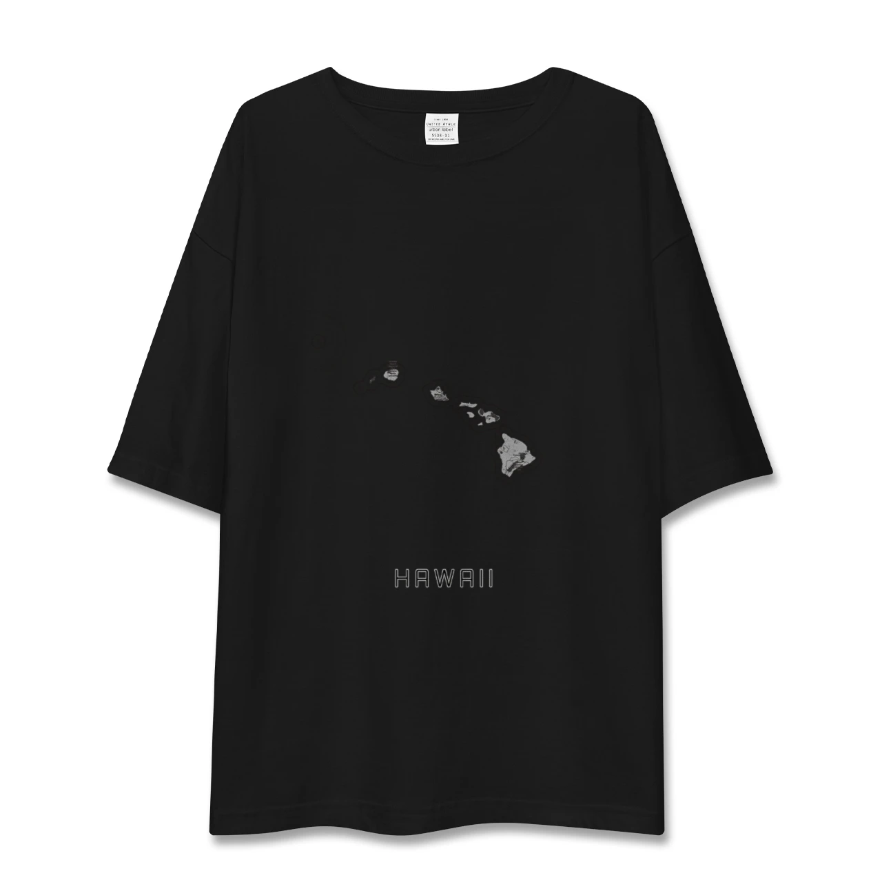【ハワイ(アメリカ)】地図柄ビッグシルエットTシャツ