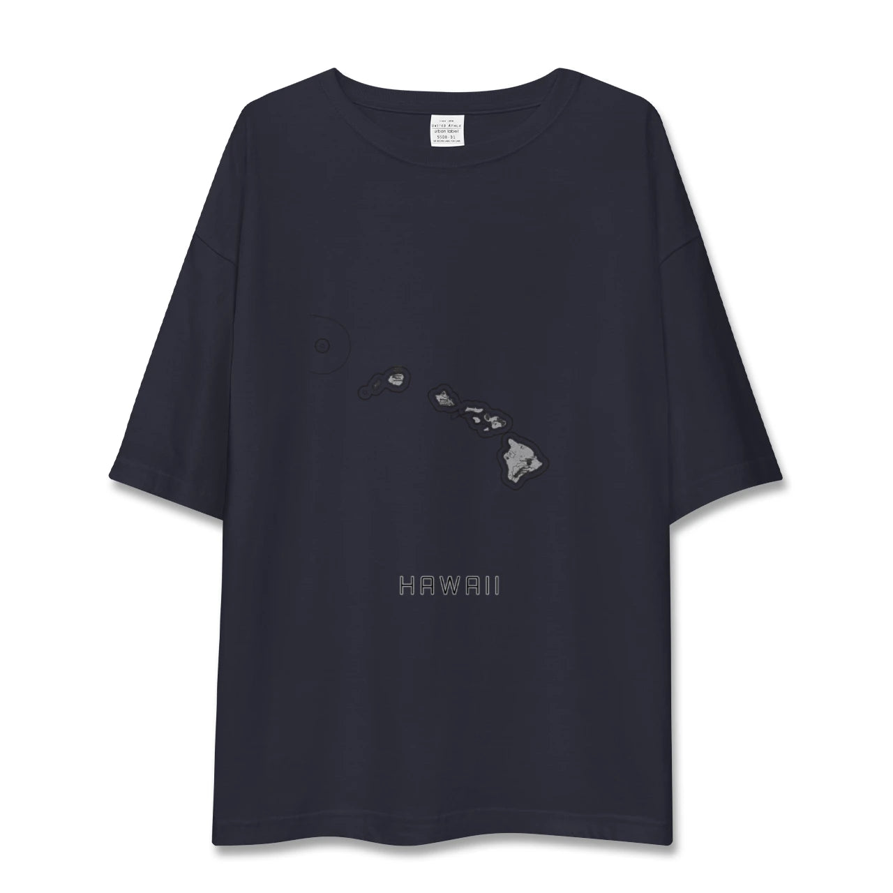 【ハワイ(アメリカ)】地図柄ビッグシルエットTシャツ