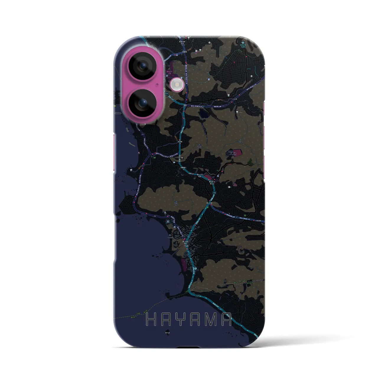 【葉山(神奈川県)】地図柄iPhoneケース(バックカバータイプ)