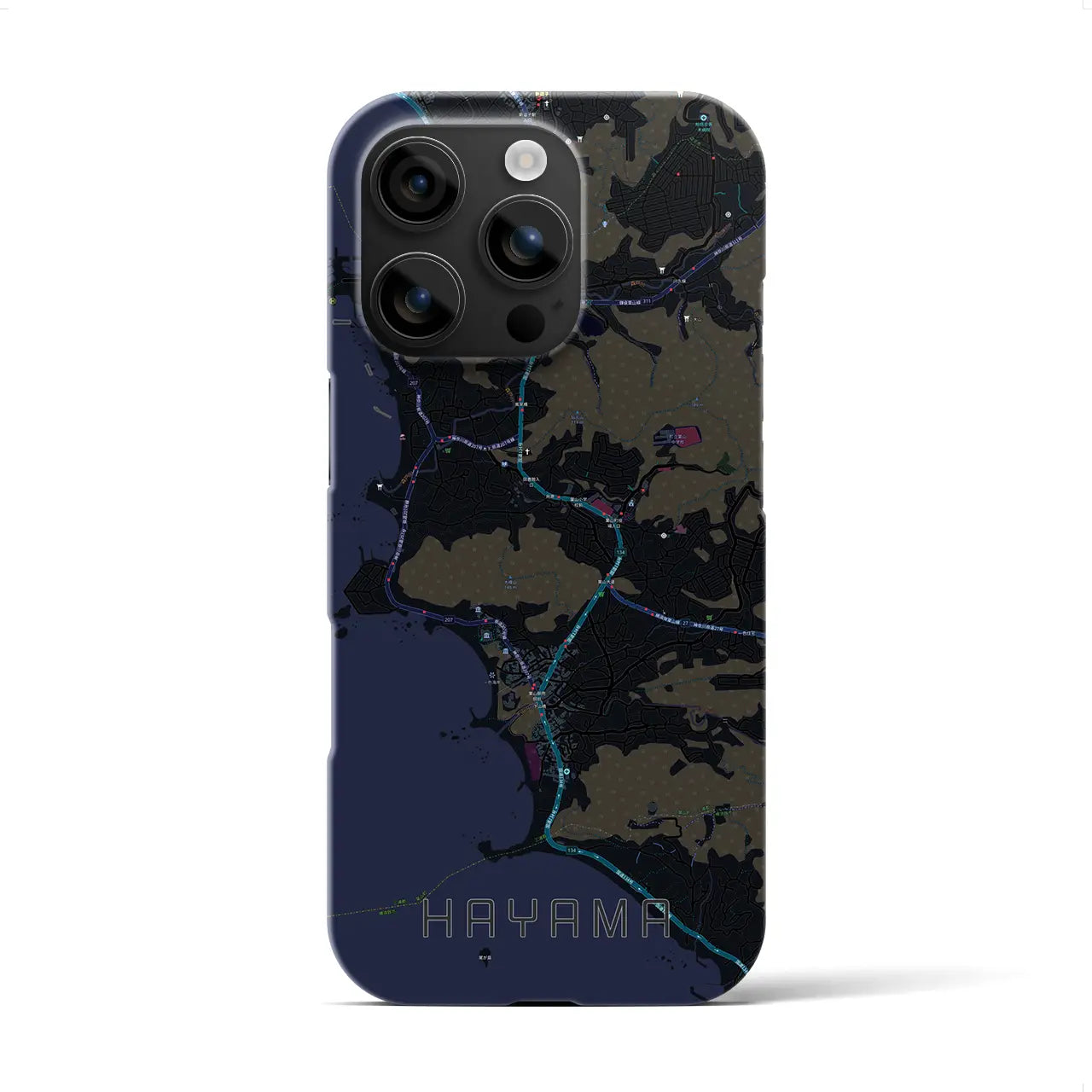 【葉山(神奈川県)】地図柄iPhoneケース(バックカバータイプ)