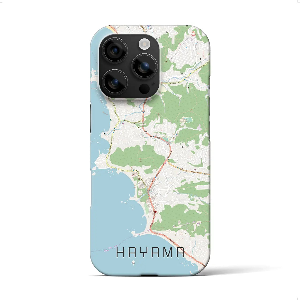 【葉山(神奈川県)】地図柄iPhoneケース(バックカバータイプ)