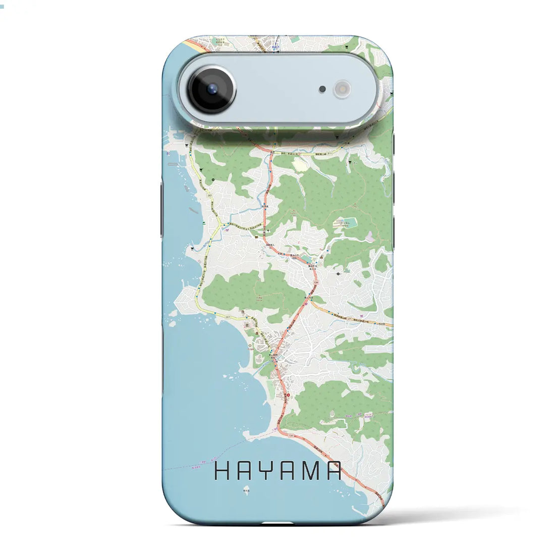 【葉山(神奈川県)】地図柄iPhoneケース(バックカバータイプ)ナチュラル・iPhone 17 Pro Max 用