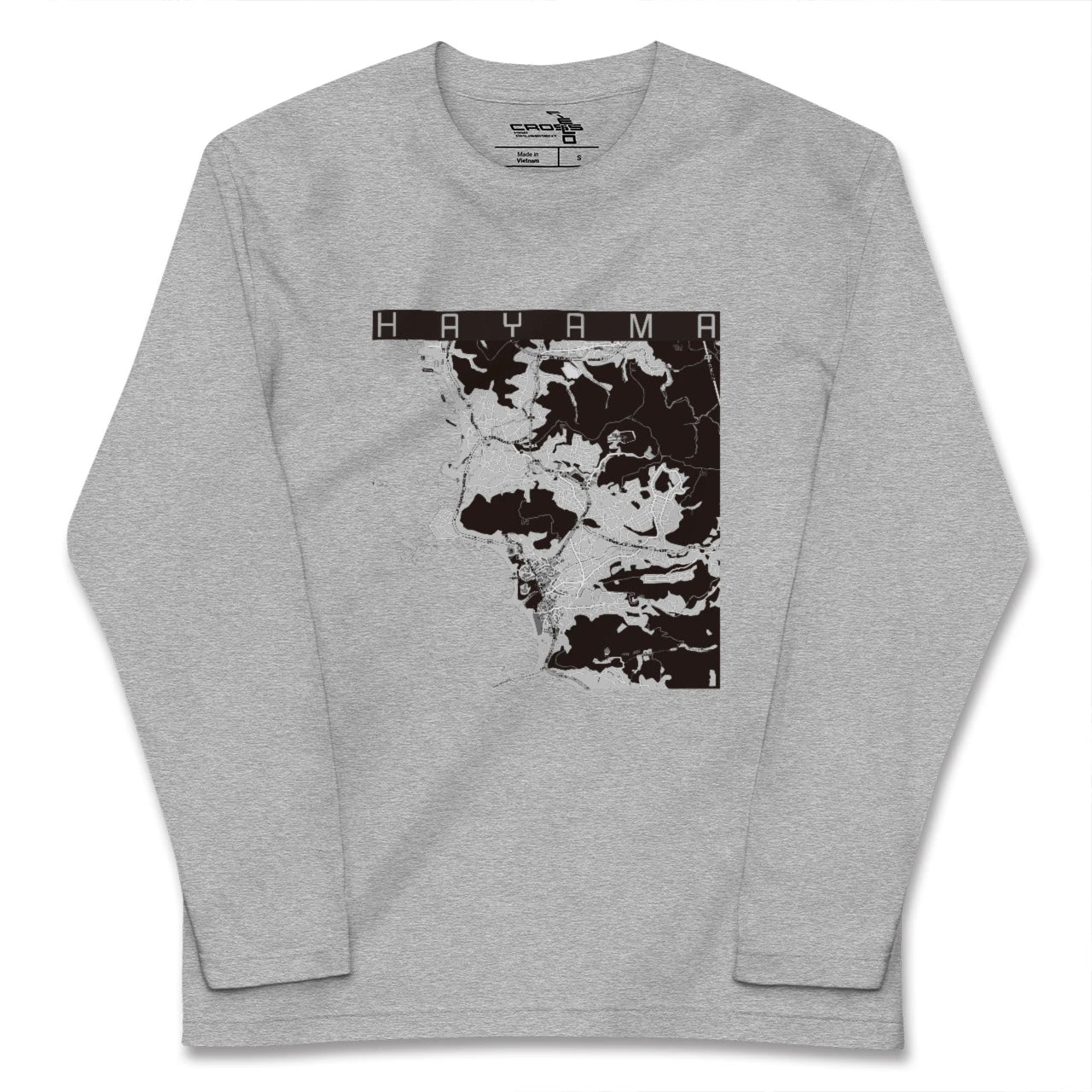 【葉山(神奈川県)】地図柄ロングスリーブTシャツ