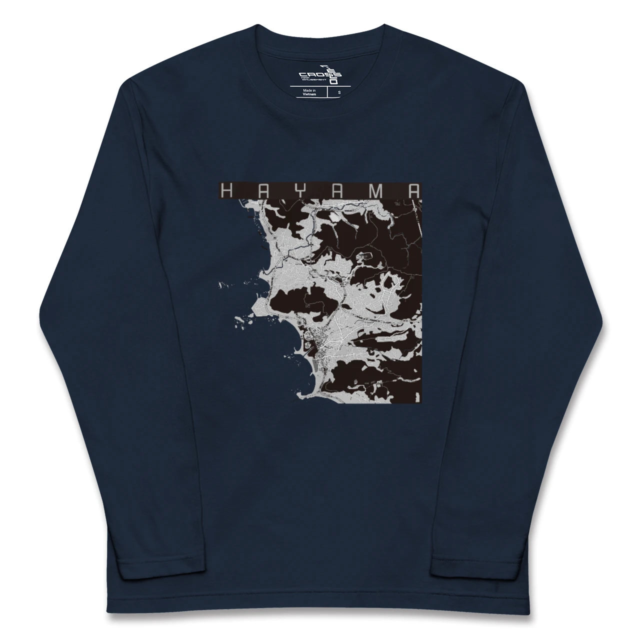 【葉山(神奈川県)】地図柄ロングスリーブTシャツ