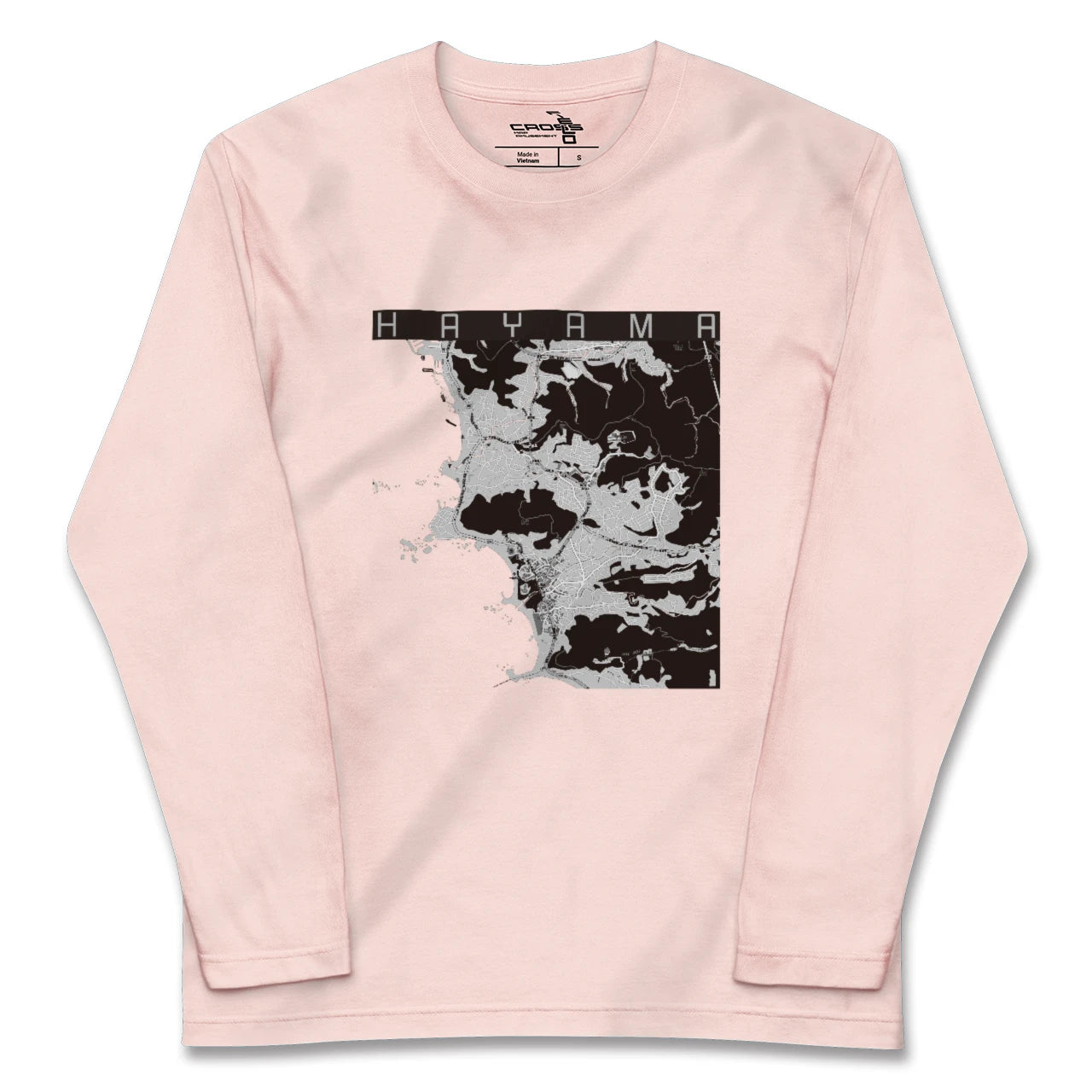 【葉山(神奈川県)】地図柄ロングスリーブTシャツ