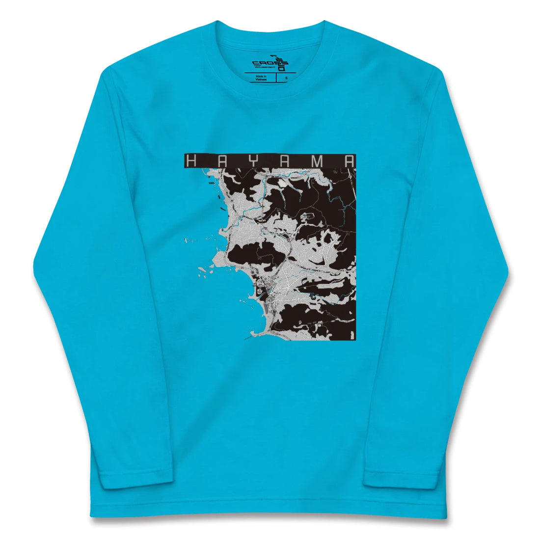 【葉山(神奈川県)】地図柄ロングスリーブTシャツ