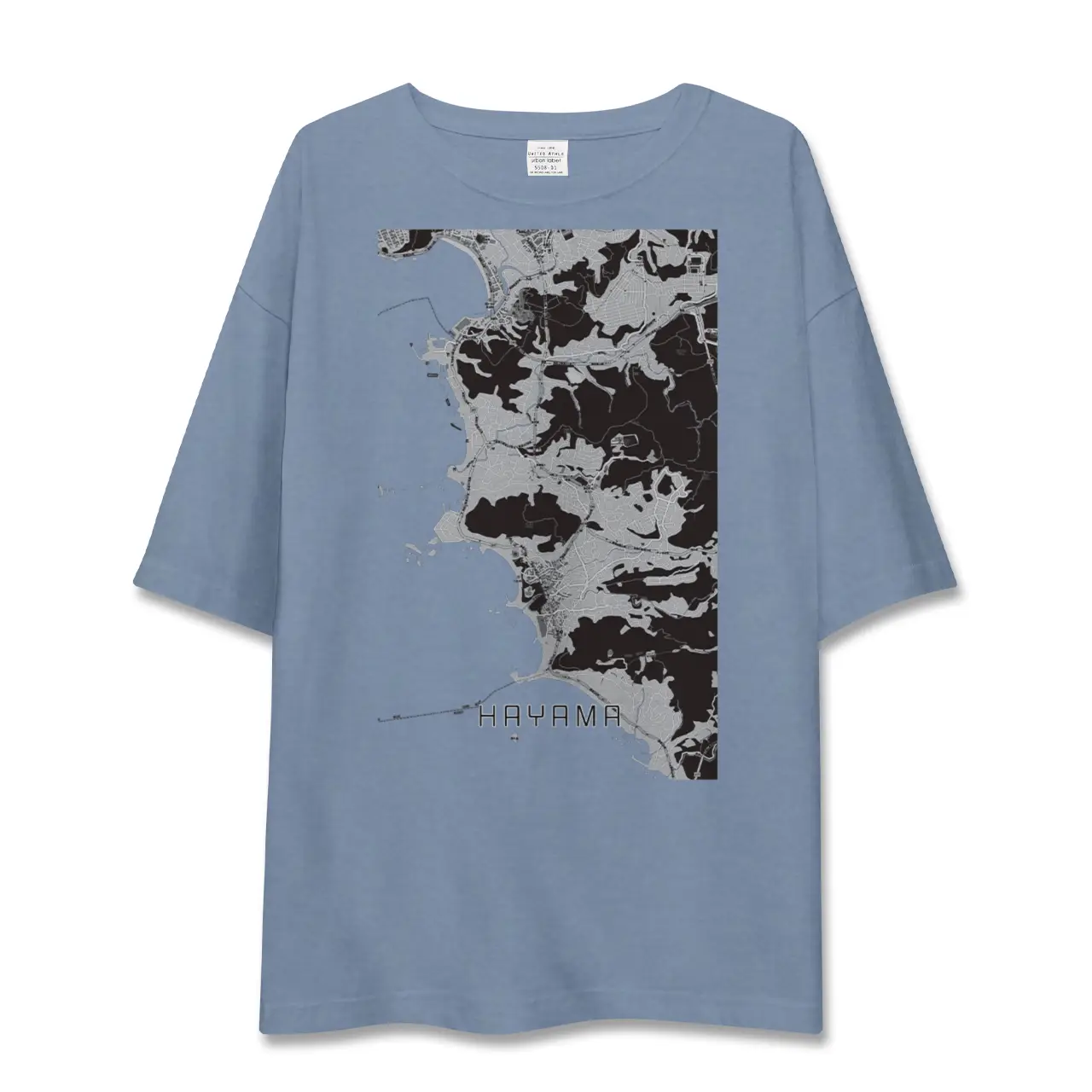 【葉山(神奈川県)】地図柄ビッグシルエットTシャツ