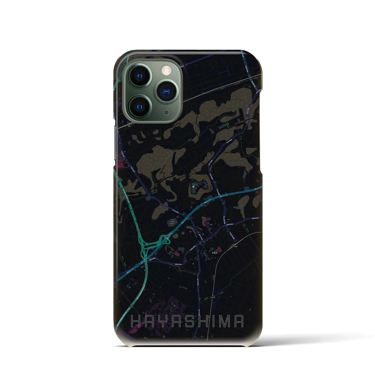 【早島(岡山県)】地図柄iPhoneケース(バックカバータイプ)