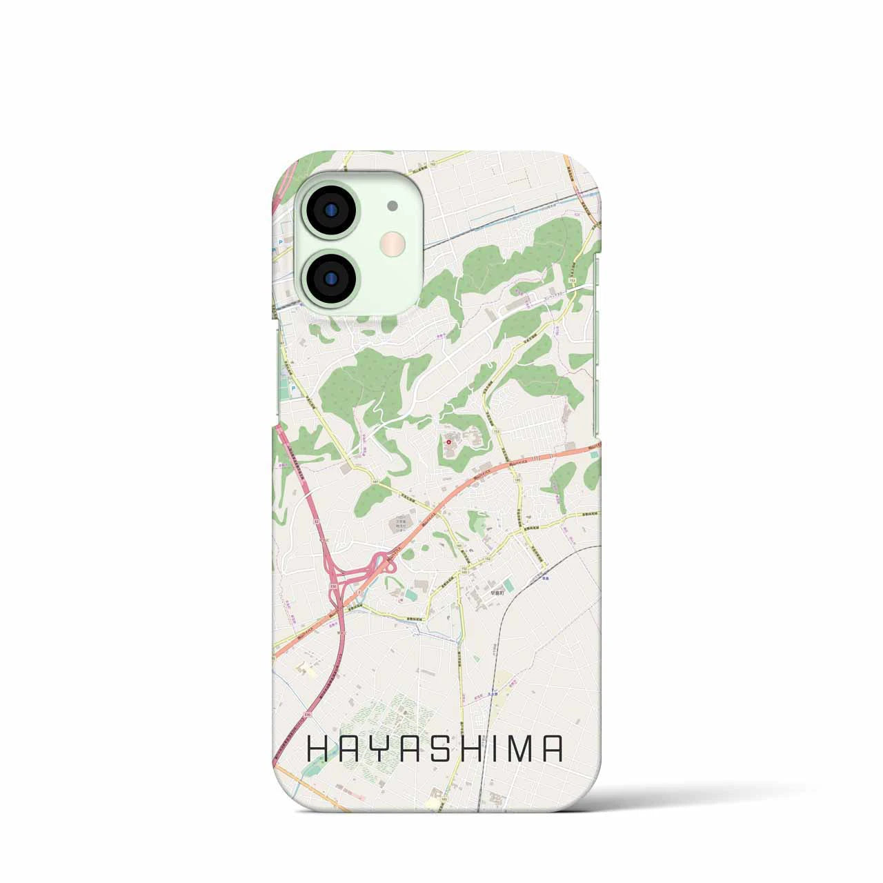 【早島(岡山県)】地図柄iPhoneケース(バックカバータイプ)