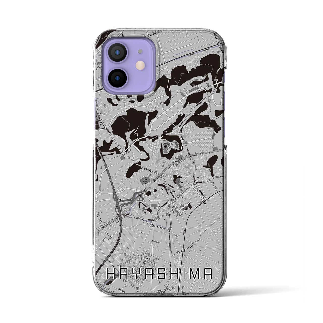 【早島(岡山県)】地図柄iPhoneケース(クリアタイプ)