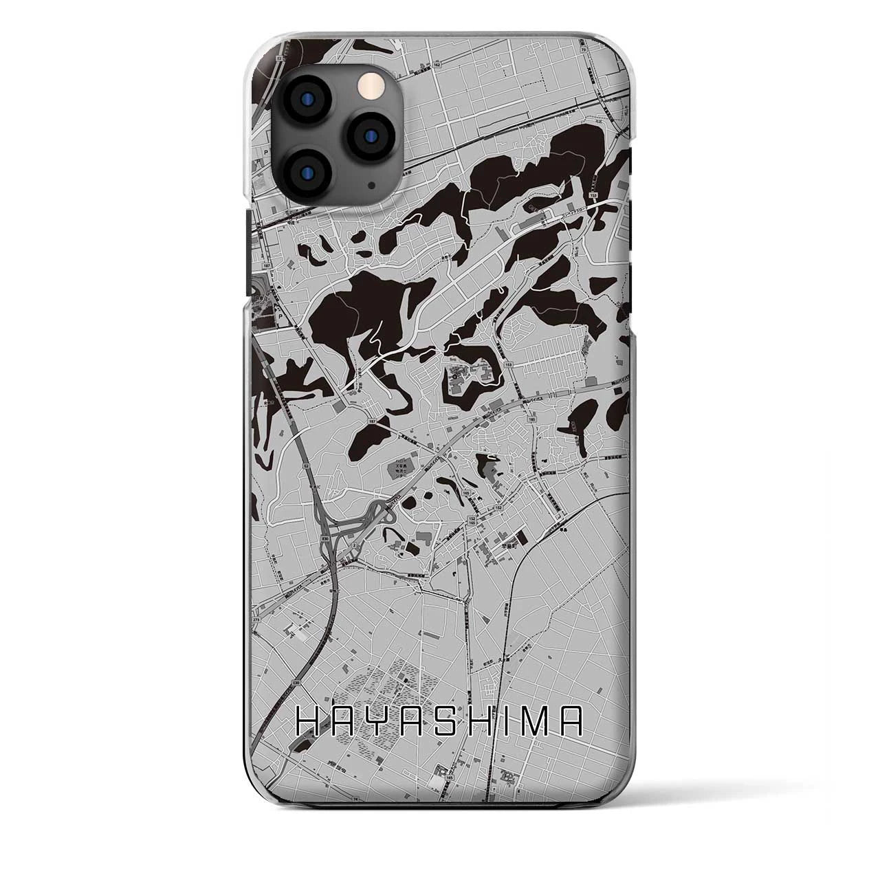 【早島(岡山県)】地図柄iPhoneケース(クリアタイプ)