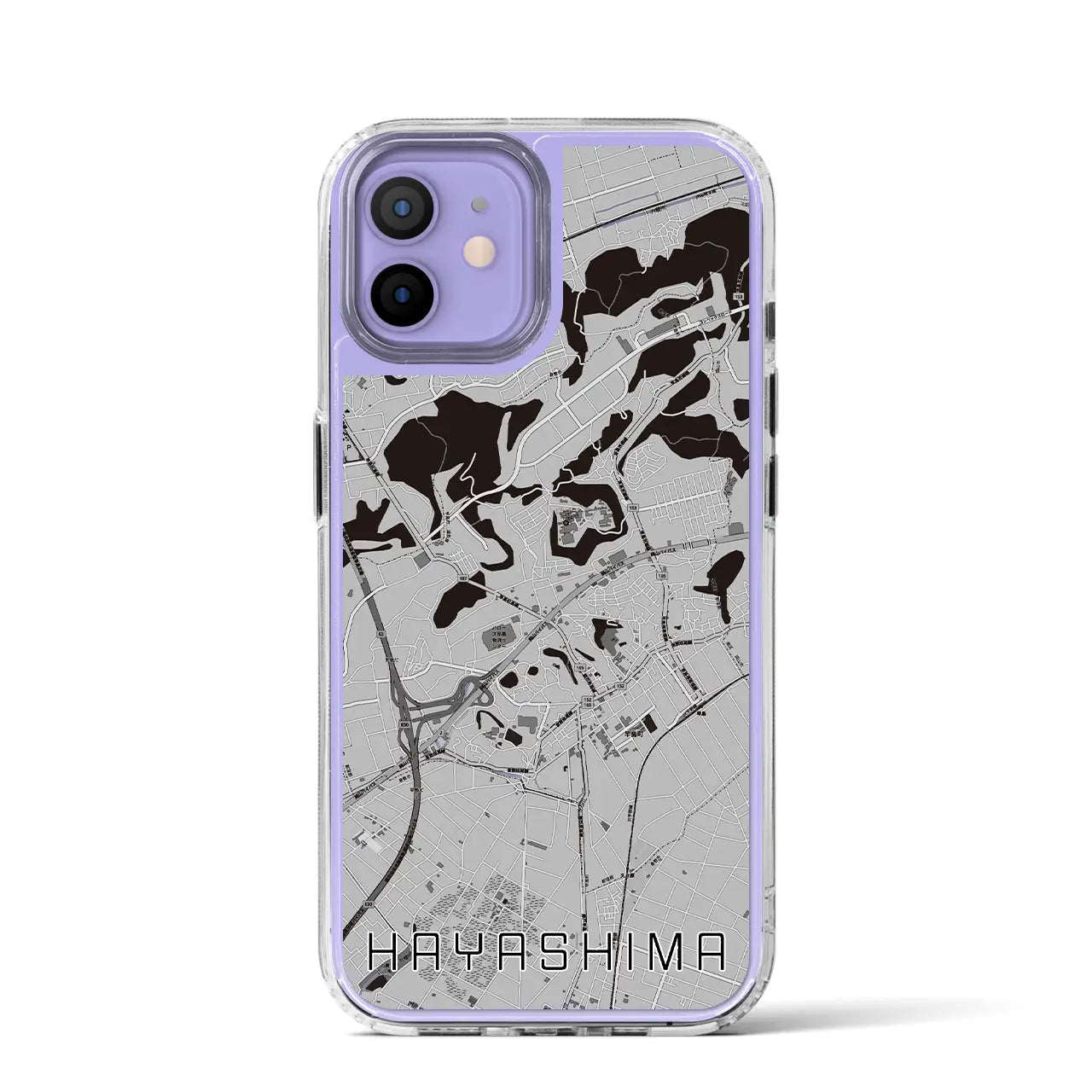 【早島(岡山県)】地図柄iPhoneケース(MagSafeタイプ)