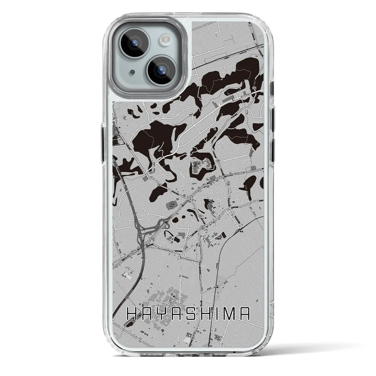 【早島(岡山県)】地図柄iPhoneケース(MagSafeタイプ)