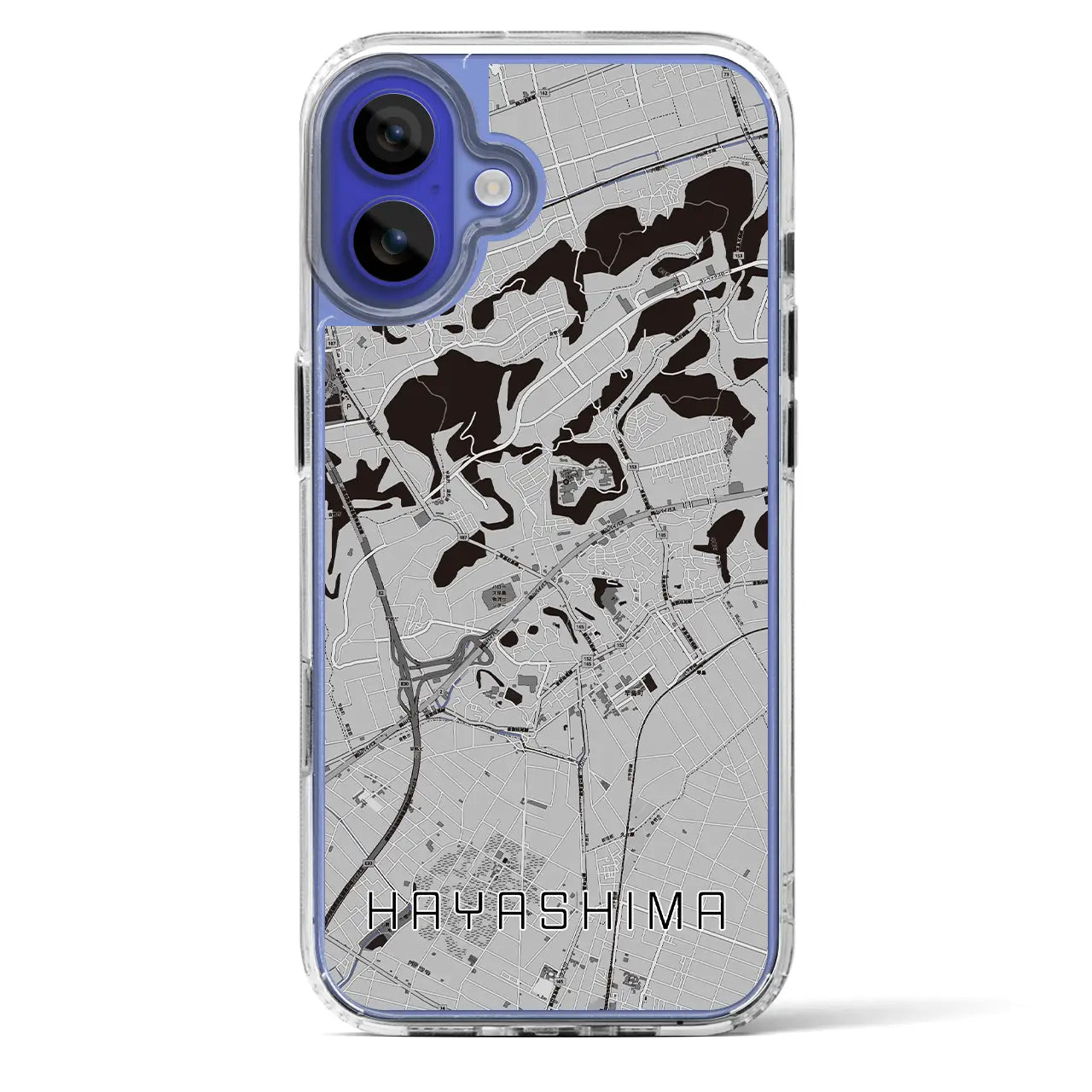 【早島(岡山県)】地図柄iPhoneケース(MagSafeタイプ)