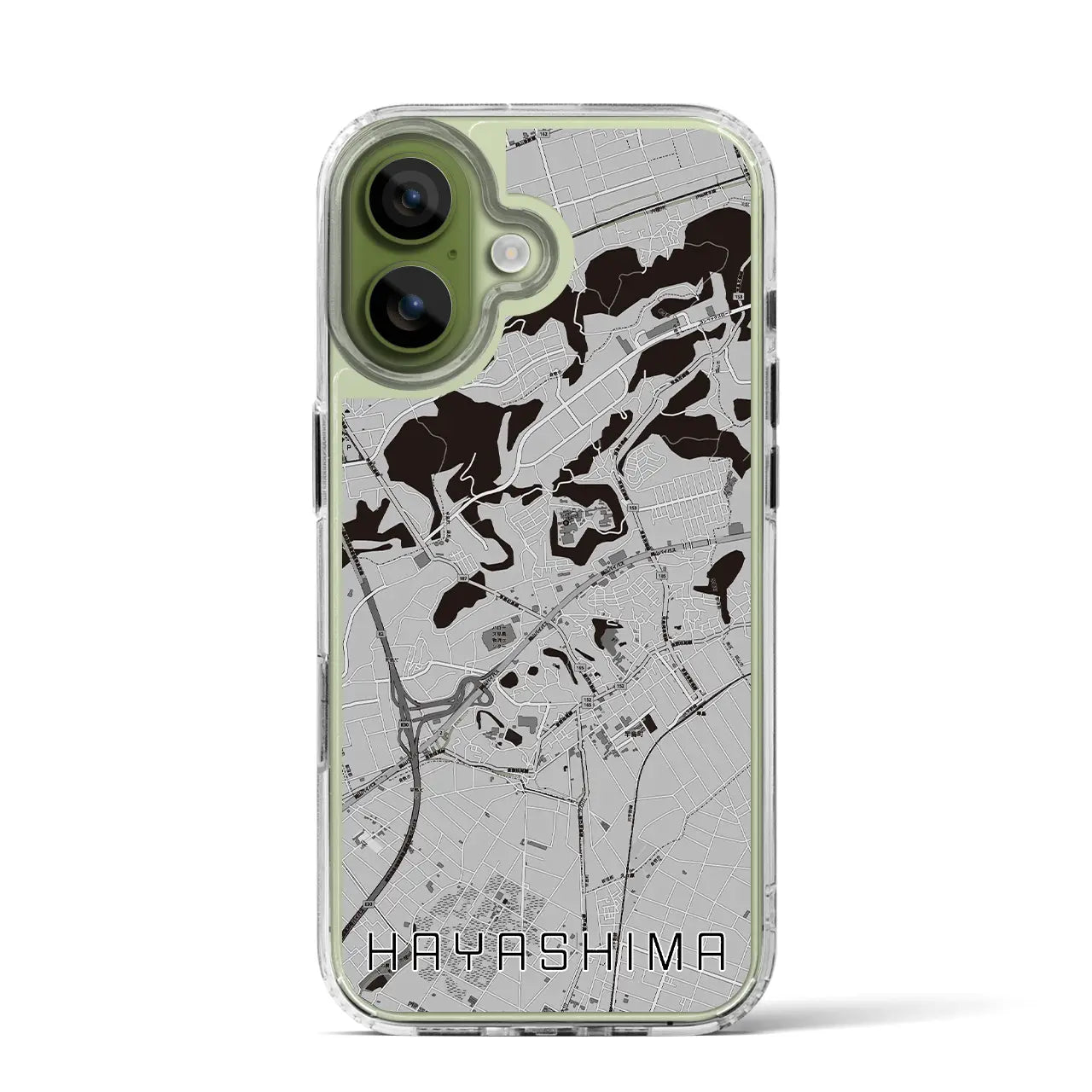 【早島(岡山県)】地図柄iPhoneケース(MagSafeタイプ)