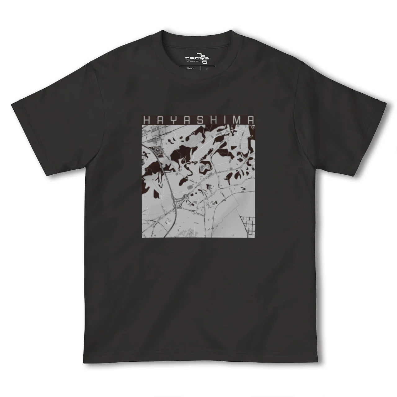 【早島(岡山県)】地図柄ヘビーウェイトTシャツ