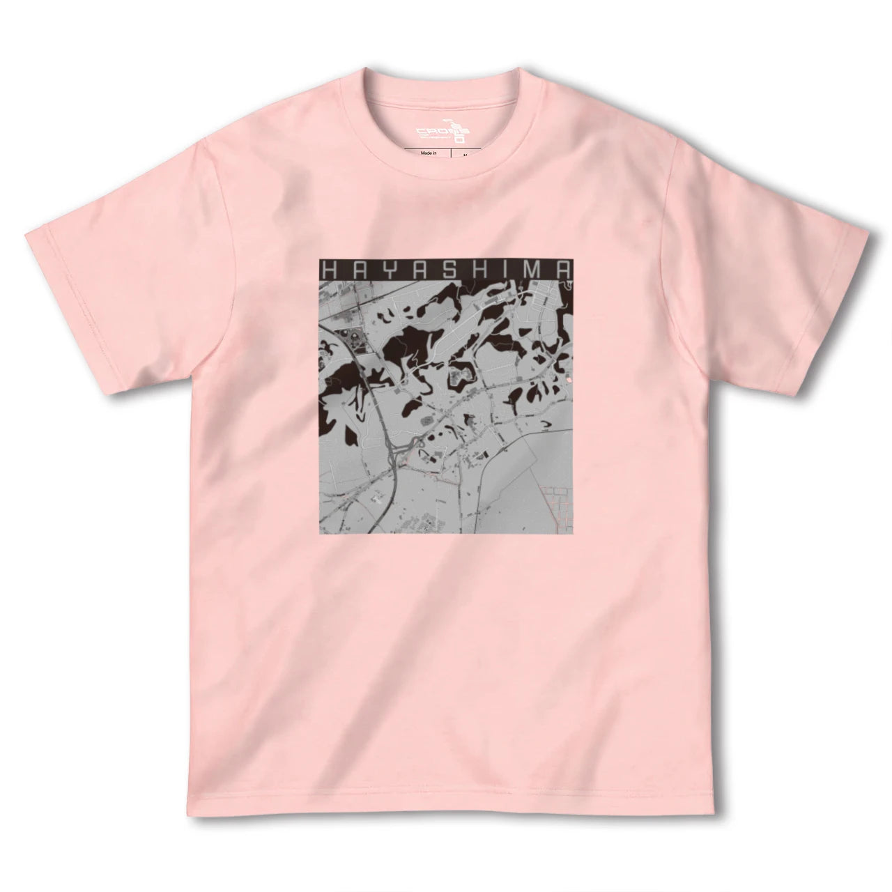 【早島(岡山県)】地図柄ヘビーウェイトTシャツ