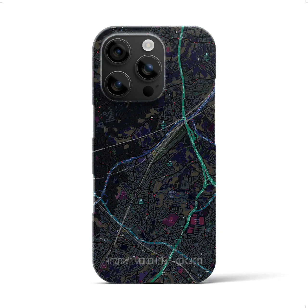 【羽沢横浜国大(神奈川県)】地図柄iPhoneケース(バックカバータイプ)