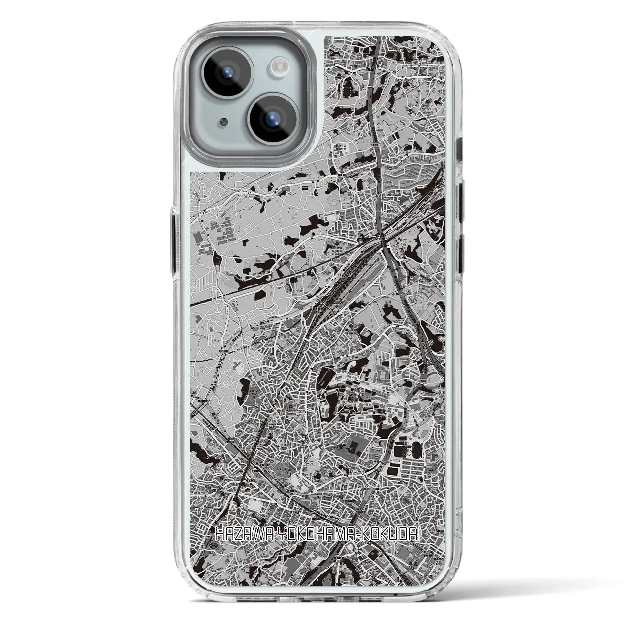 【羽沢横浜国大(神奈川県)】地図柄iPhoneケース(MagSafeタイプ)