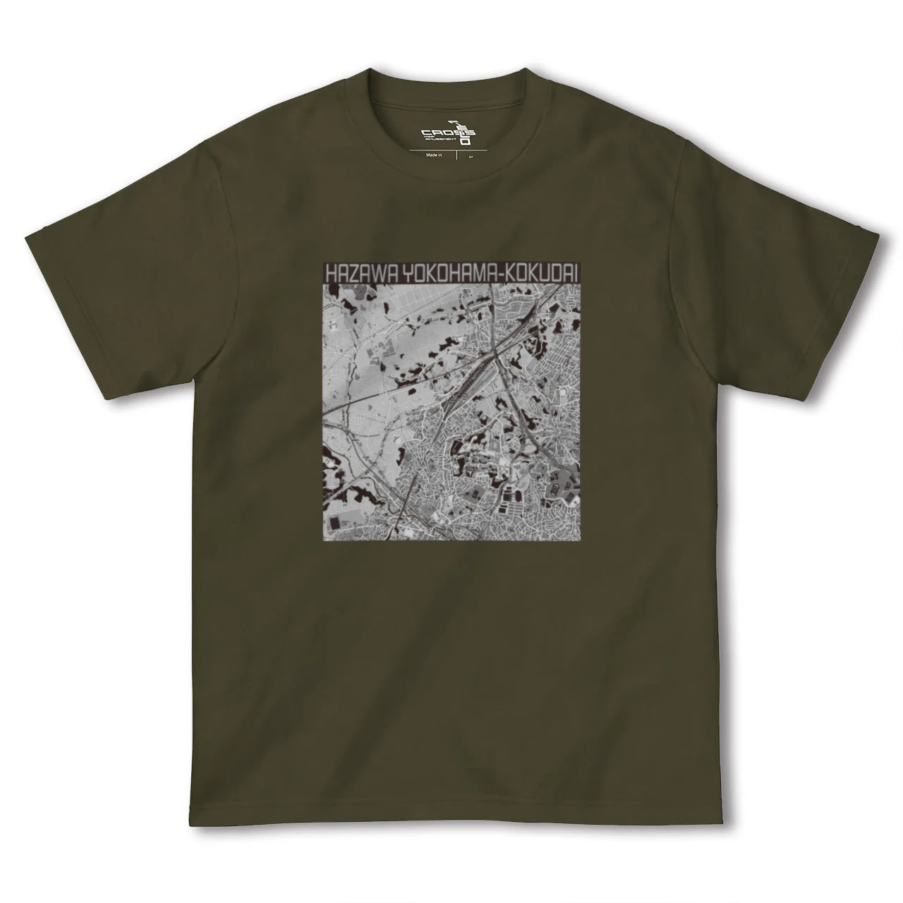 【羽沢横浜国大(神奈川県)】地図柄ヘビーウェイトTシャツ