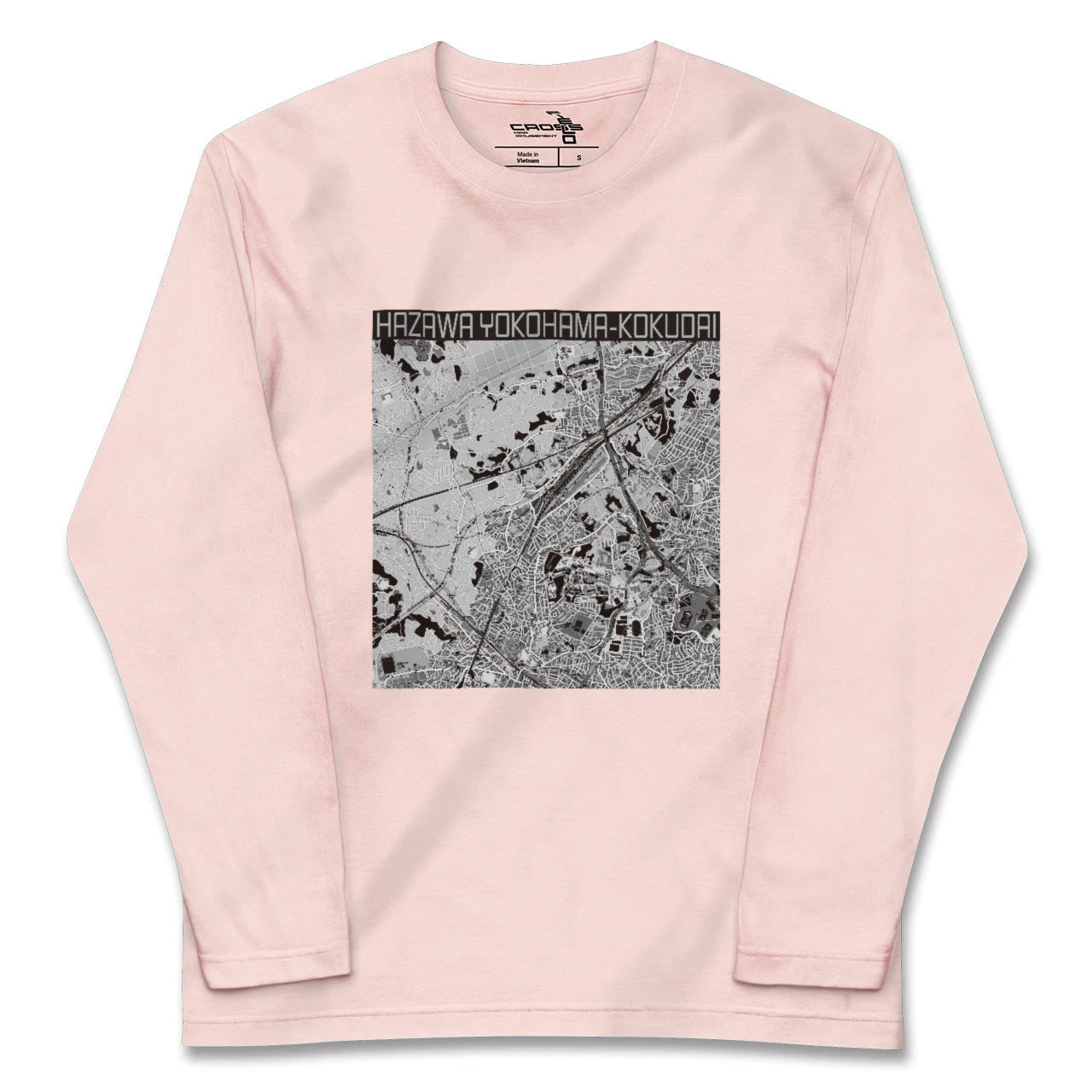 【羽沢横浜国大(神奈川県)】地図柄ロングスリーブTシャツ