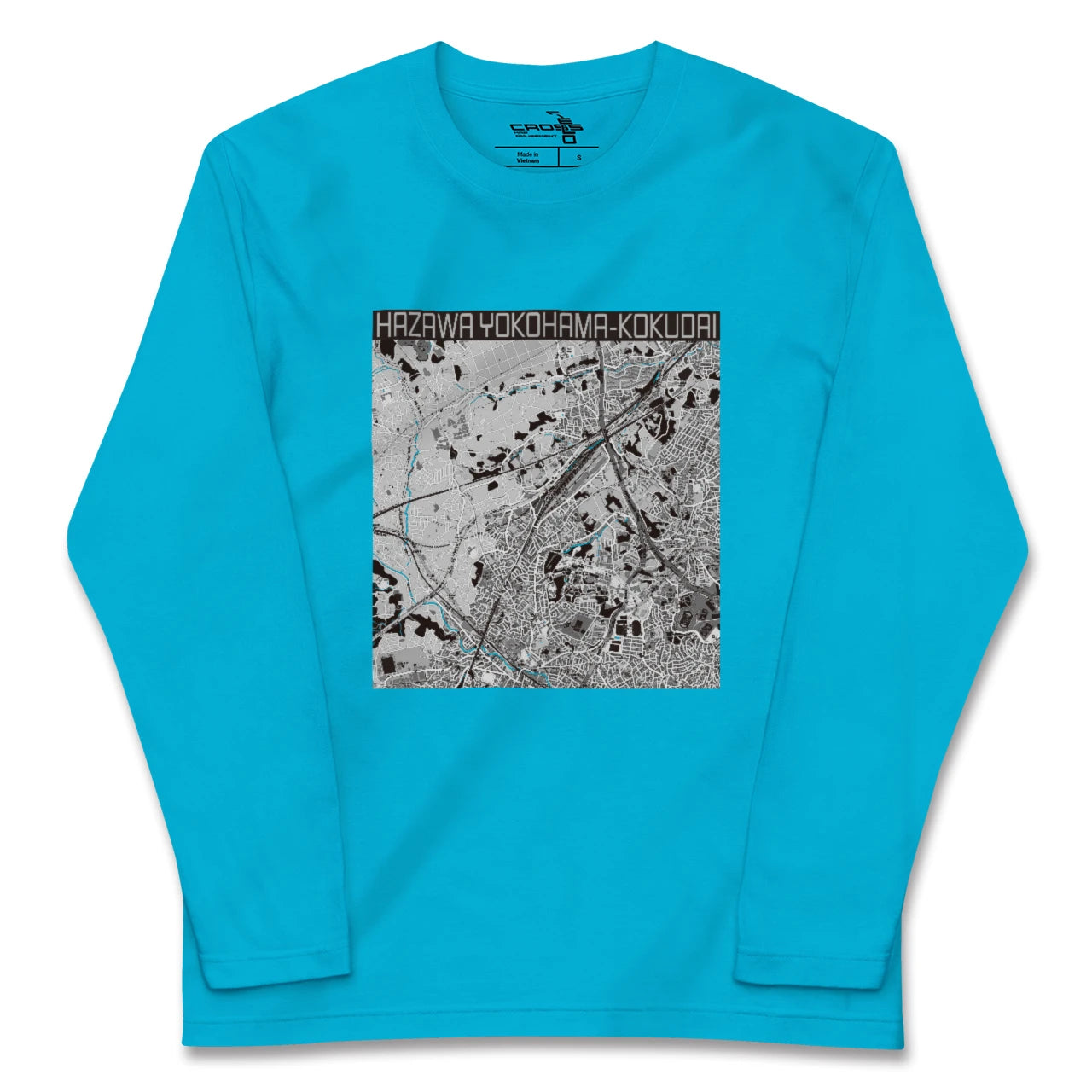 【羽沢横浜国大(神奈川県)】地図柄ロングスリーブTシャツ