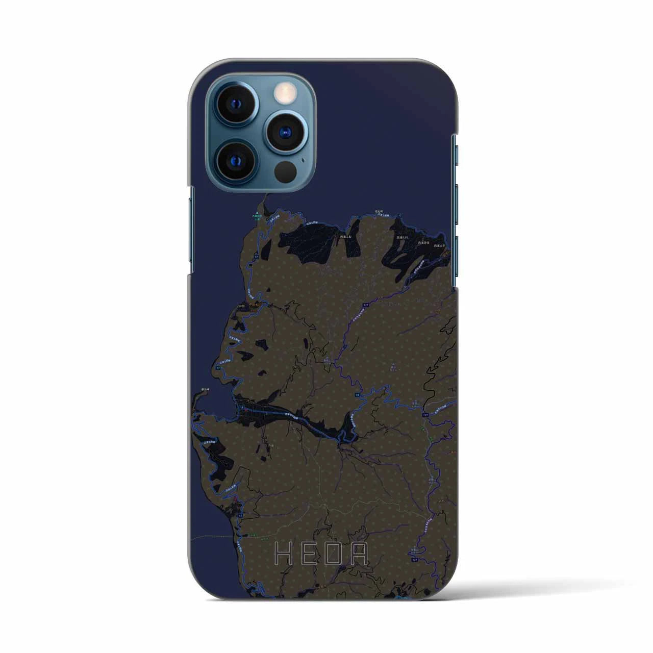 【戸田(静岡県)】地図柄iPhoneケース(バックカバータイプ)