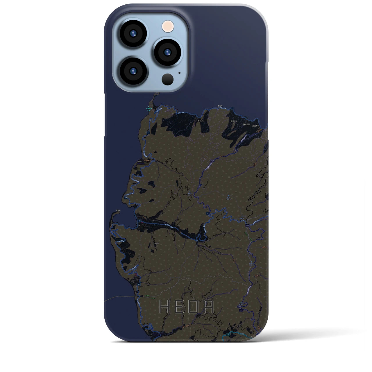 【戸田(静岡県)】地図柄iPhoneケース(バックカバータイプ)