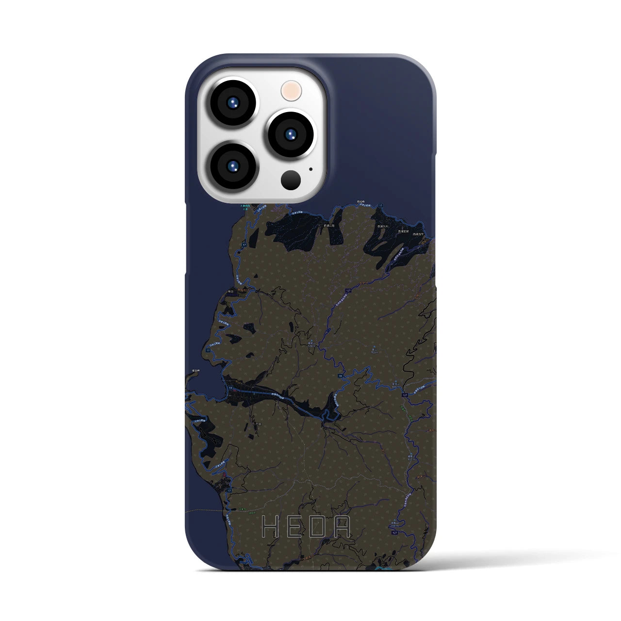 【戸田(静岡県)】地図柄iPhoneケース(バックカバータイプ)