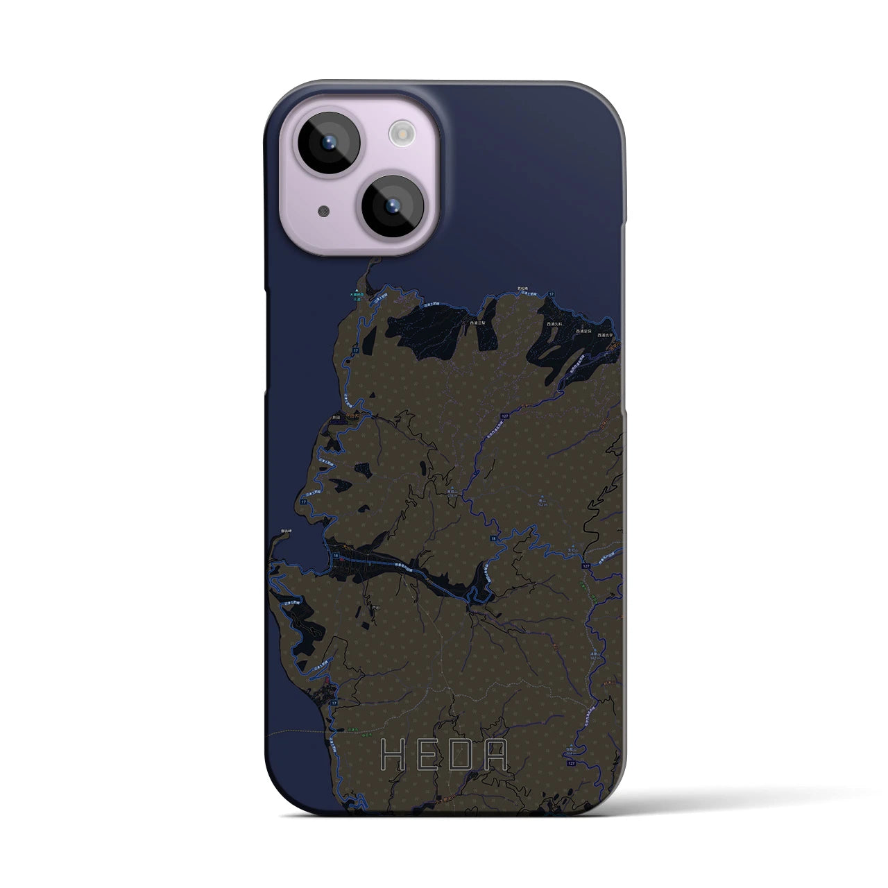 【戸田(静岡県)】地図柄iPhoneケース(バックカバータイプ)
