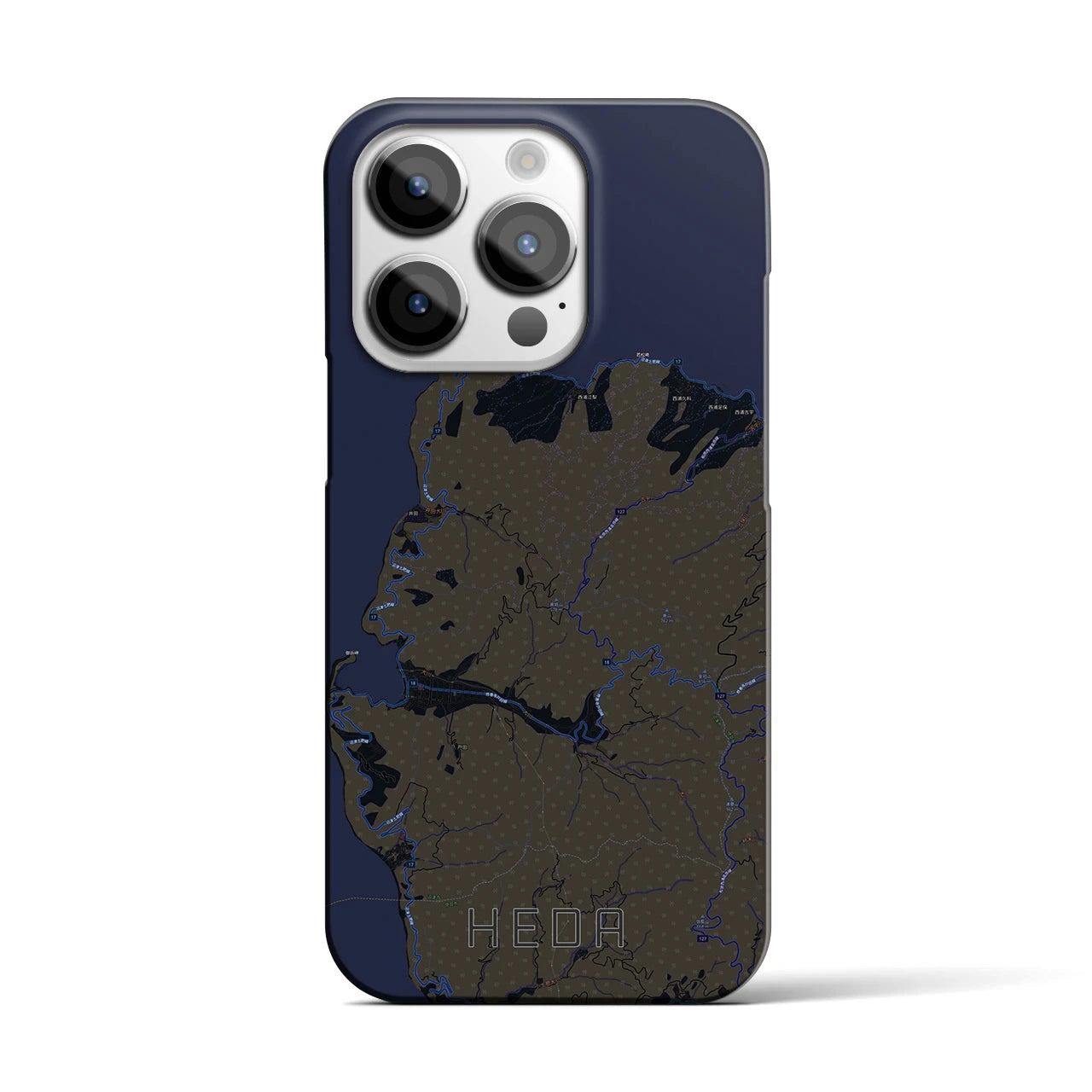 【戸田(静岡県)】地図柄iPhoneケース(バックカバータイプ)