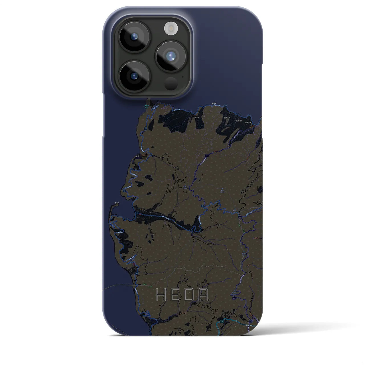 【戸田(静岡県)】地図柄iPhoneケース(バックカバータイプ)