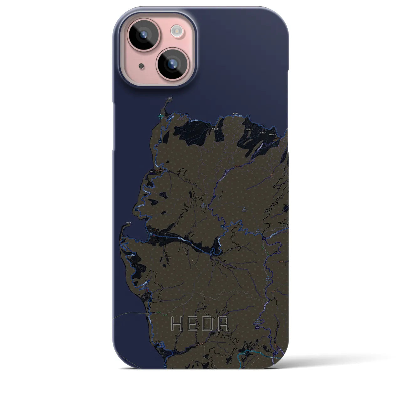 【戸田(静岡県)】地図柄iPhoneケース(バックカバータイプ)
