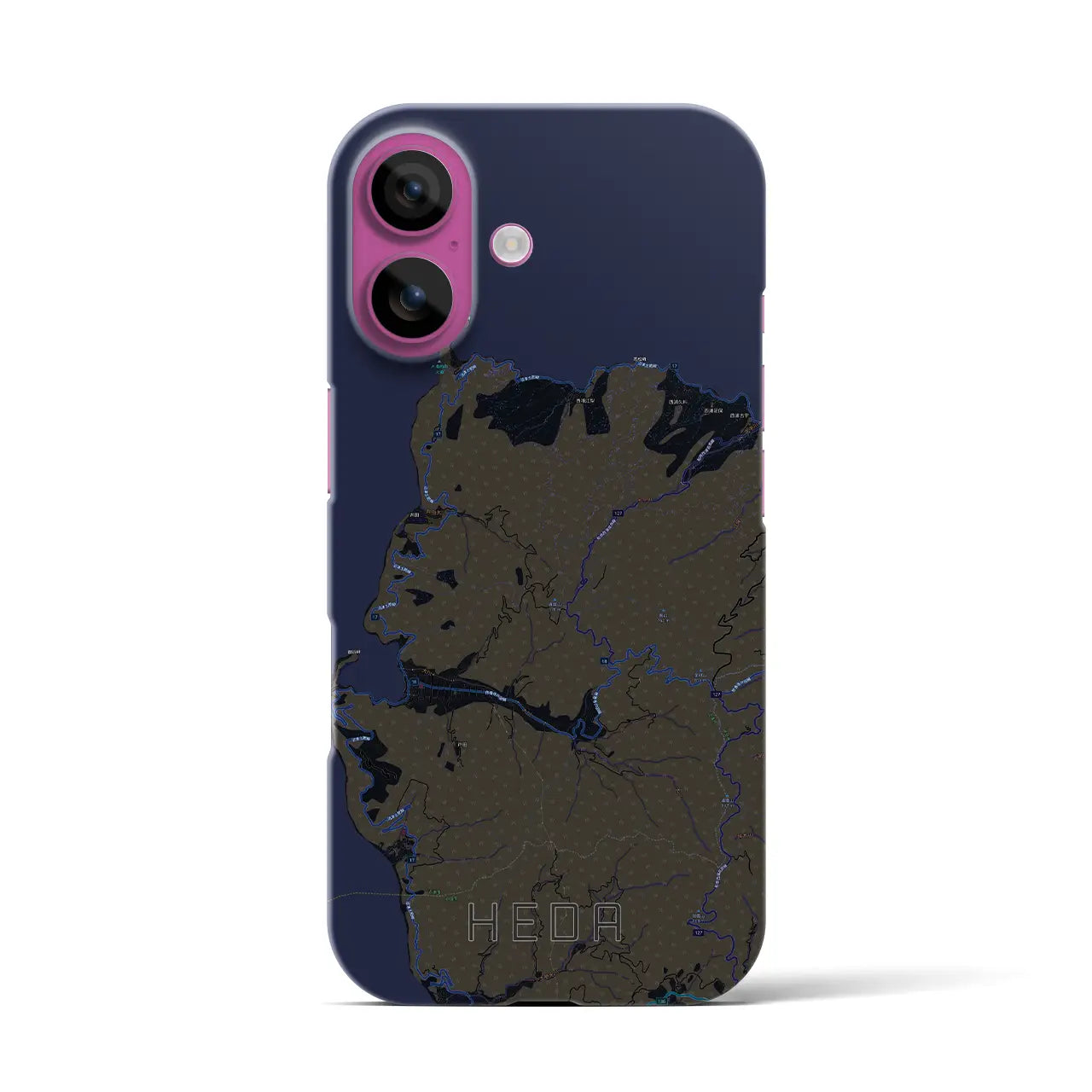 【戸田(静岡県)】地図柄iPhoneケース(バックカバータイプ)