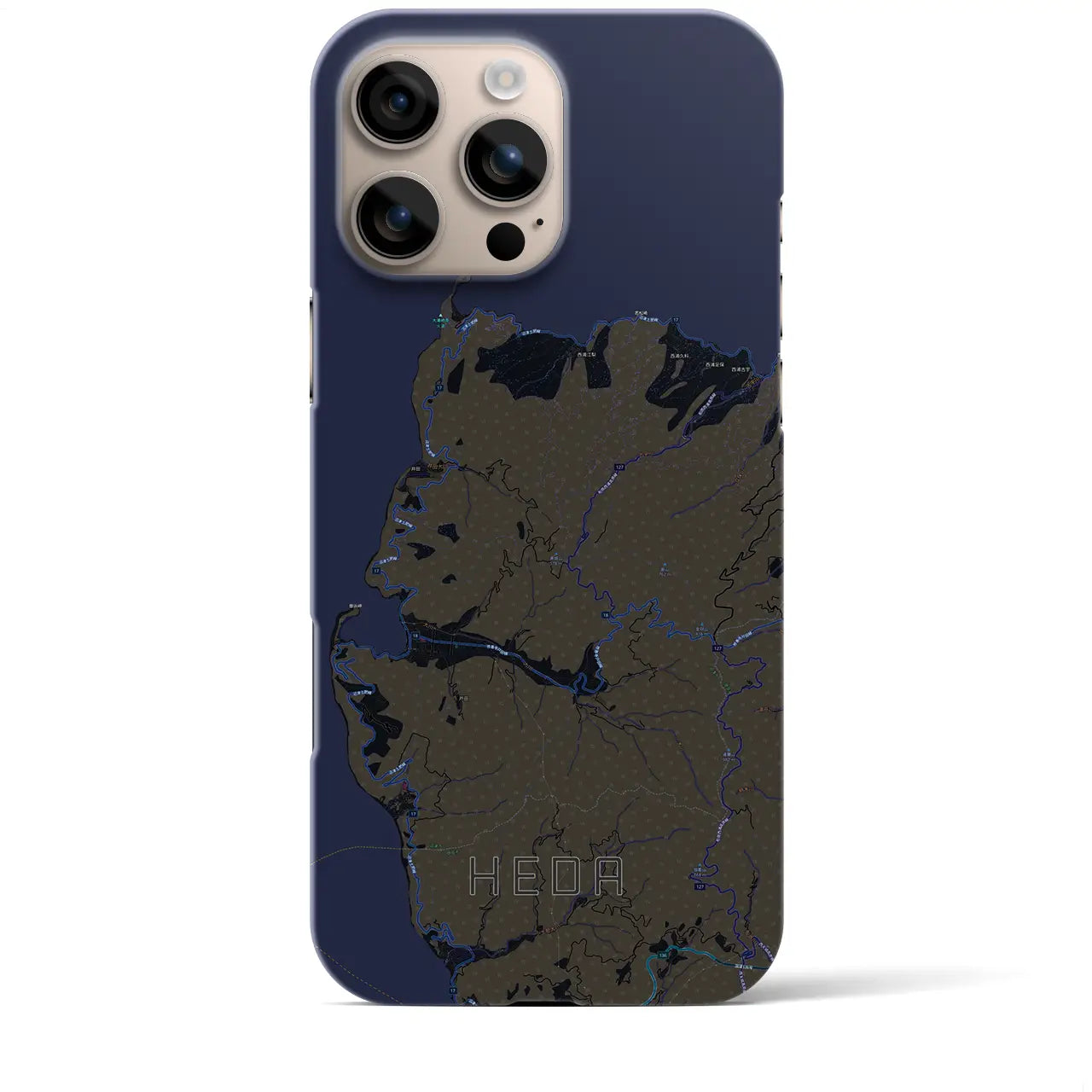 【戸田(静岡県)】地図柄iPhoneケース(バックカバータイプ)