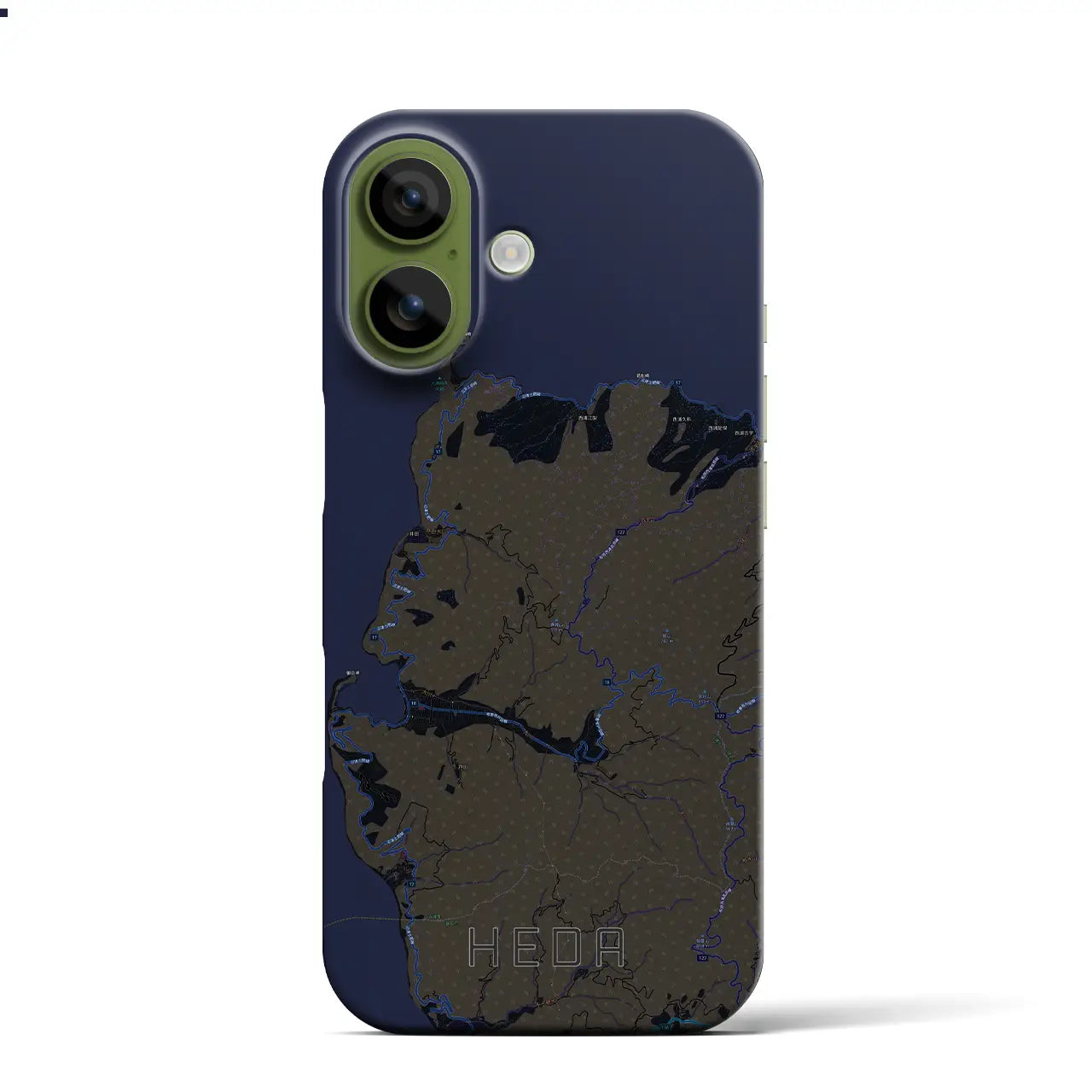 【戸田(静岡県)】地図柄iPhoneケース(バックカバータイプ)