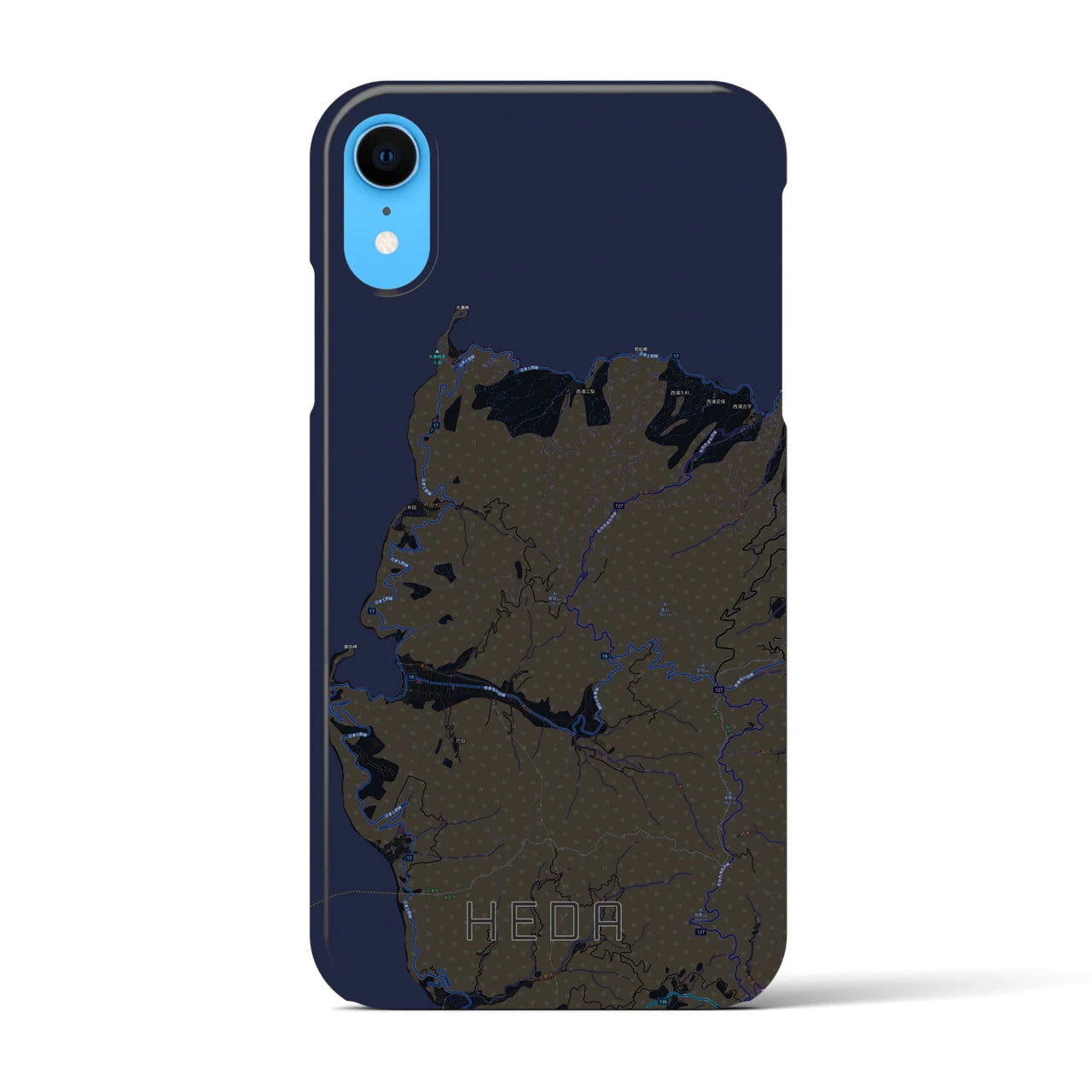 【戸田(静岡県)】地図柄iPhoneケース(バックカバータイプ)