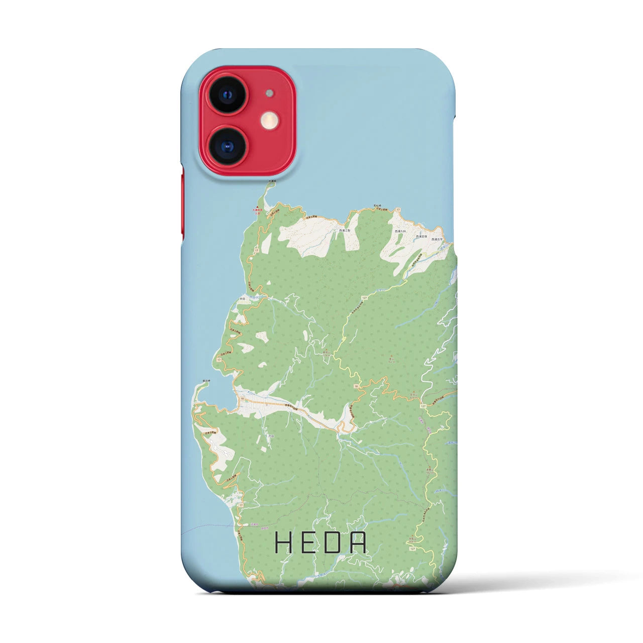 【戸田(静岡県)】地図柄iPhoneケース(バックカバータイプ)